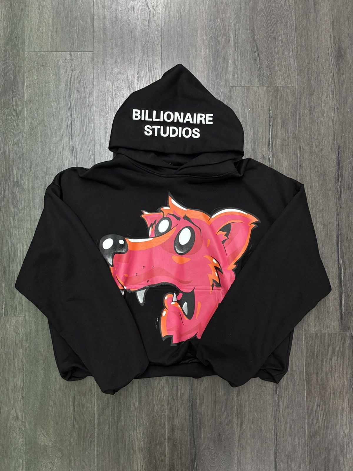 Billionaire Studios Fire Fox Black Hoodie