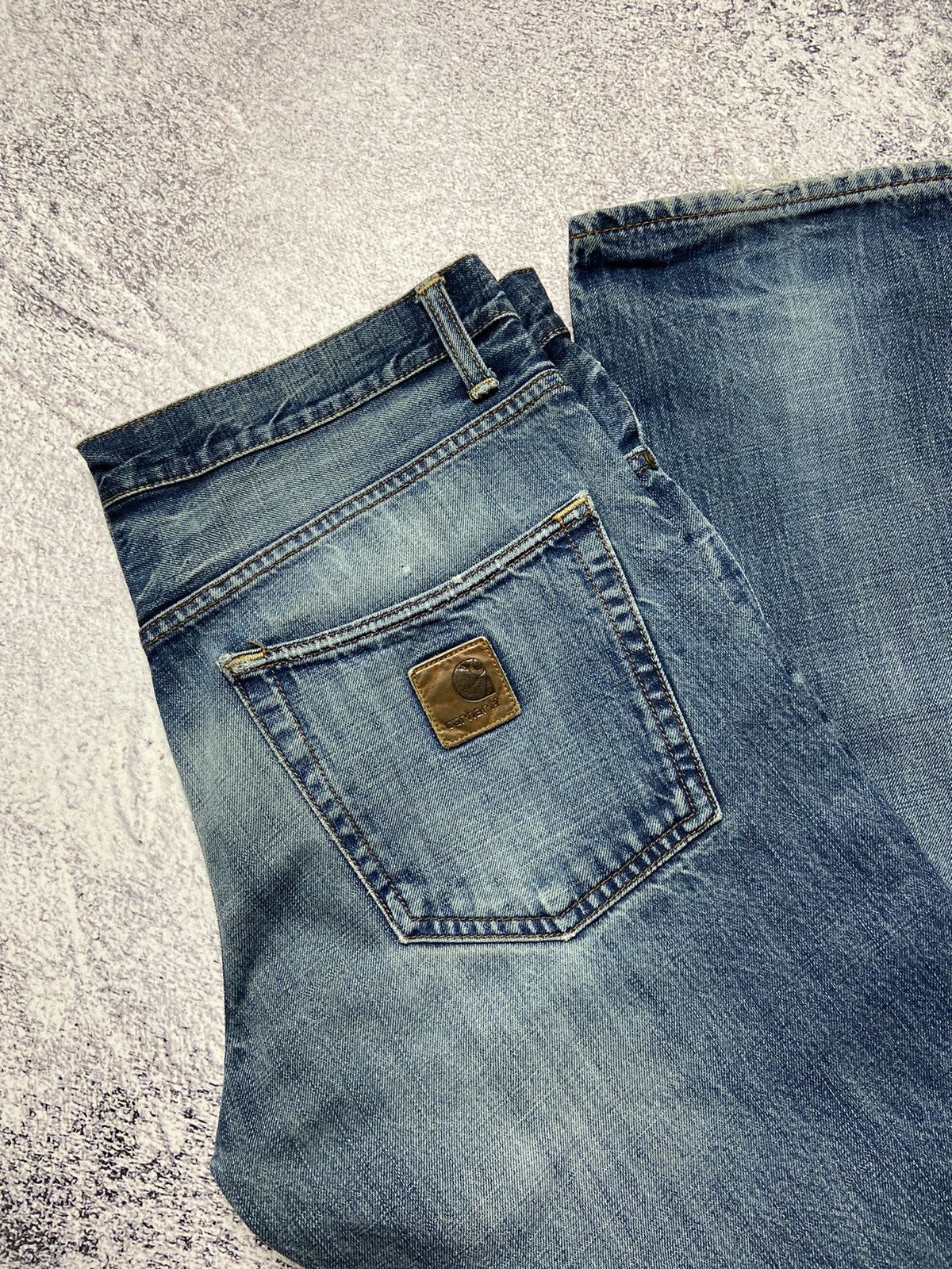 Carhartt × Vintage Vintage Carhartt Jeans Klondike Pants Distressed Denim Skate Size US 33 - 7 Thumbnail