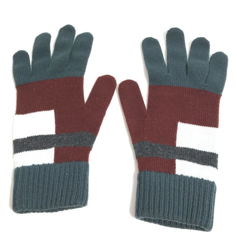 Hermes Hermes Rouge H Pop Tv Glove Wool Men Size ONE SIZE - 1 Thumbnail