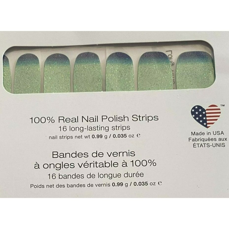 Other Color Street "Long Time No Sea" Nail Polish Strips Green Blu Size ONE SIZE - 2 Thumbnail
