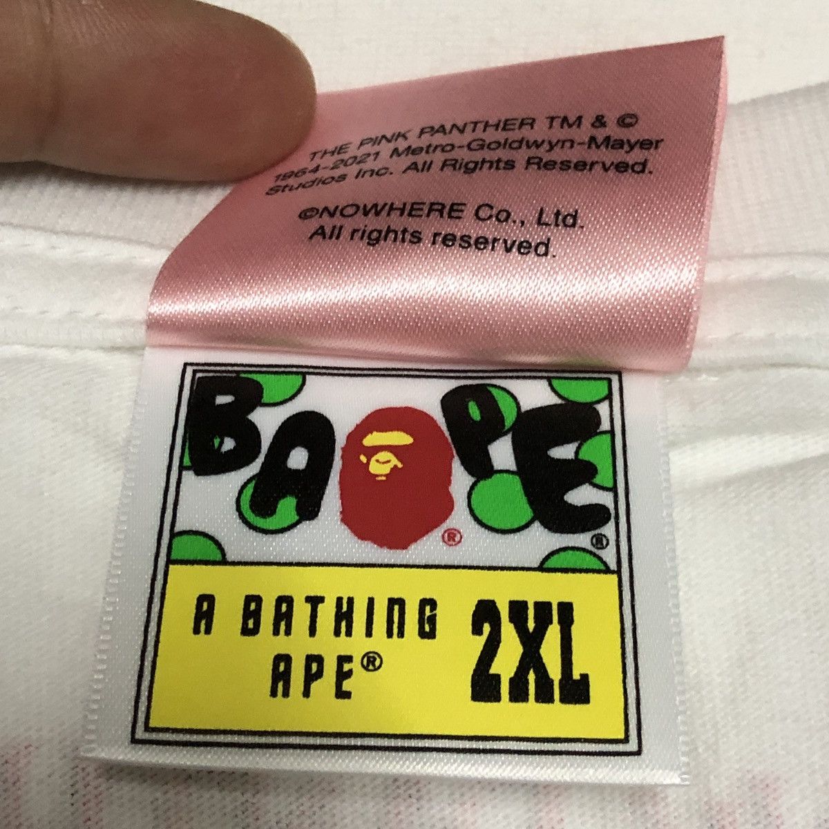 Bape Bape x Pink Panther ABC Camo Wall Tee Size US XXL / EU 58 / 5 - 6 Thumbnail