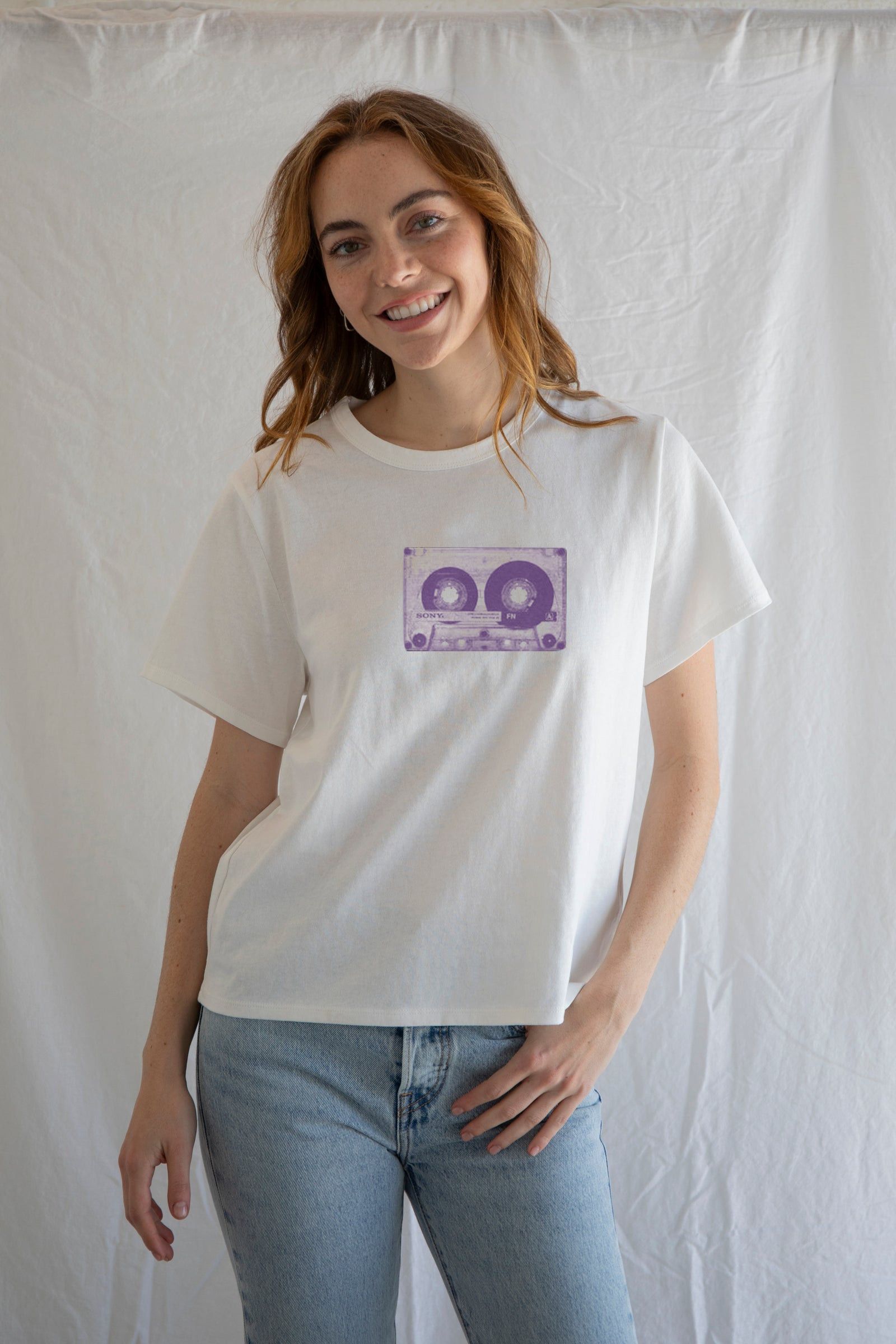 Designer × Vintage Open Lips Tee | Bold Pop-Art Graphic Size M / US 6-8 / IT 42-44 - 1 Thumbnail