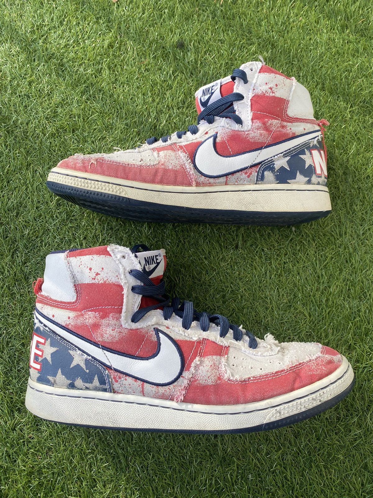 Nike NIKE HIGH TOP Sneaker TERMINATOR USA FLAG INDEPENDENCE DAY Size US 8.5 / EU 41-42 - 1 Thumbnail