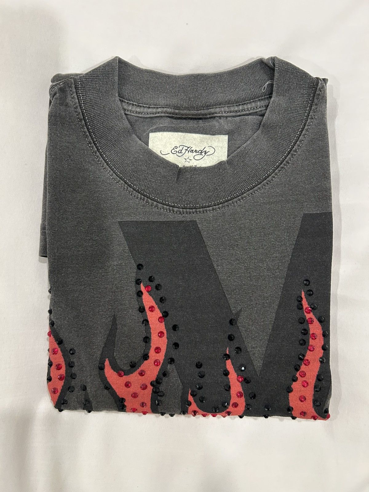 Ed Hardy Ed Hardy MGK Smoking Kills Tee Flames Y2K Boxy ComplexCon Size US L / EU 52-54 / 3 - 7 Thumbnail