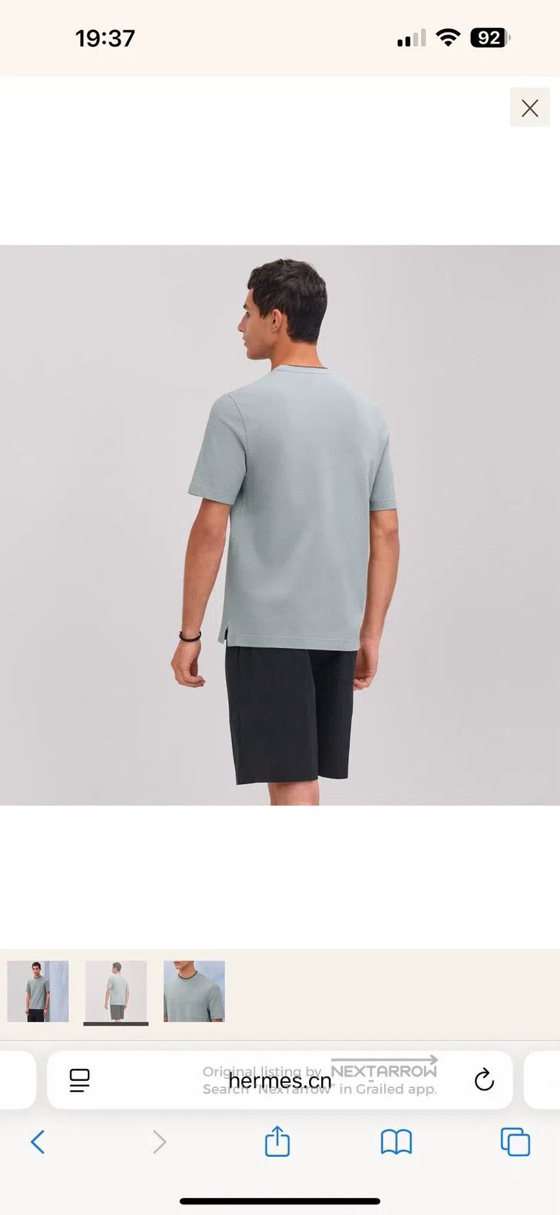 Hermes Hermes Lightweight Round Neck Short Sleeve Size US L / EU 52-54 / 3 - 5 Thumbnail