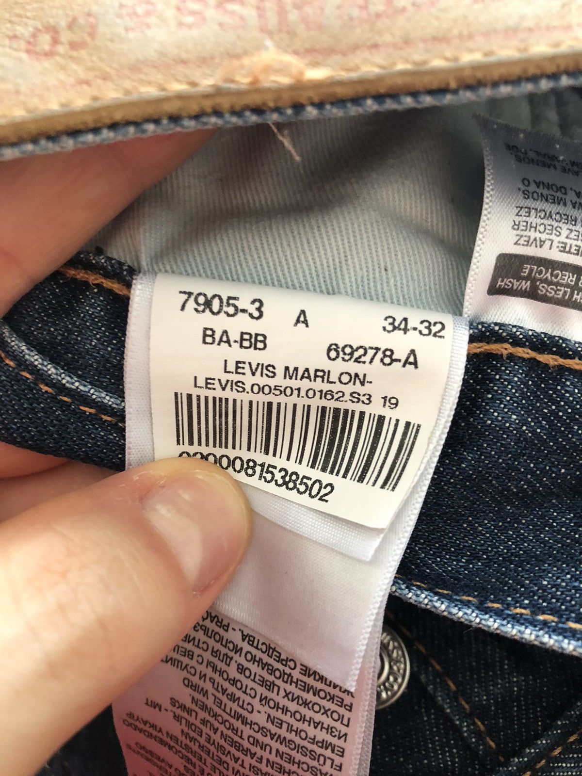 Levi's LEVI’S STRAUSS 501 CLASSIC VINTAGE DENIM JEANS PANTS Size US 34 / EU 50 - 10 Thumbnail