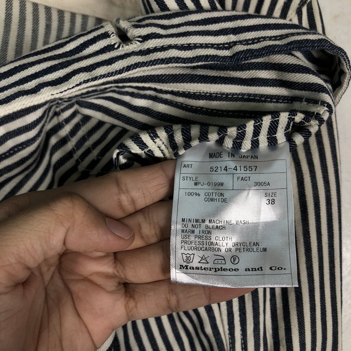 MasterPiece 🔥Union Made Hickory Chore Jacket Scye Masterpiece Japan Size US M / EU 48-50 / 2 - 16 Thumbnail