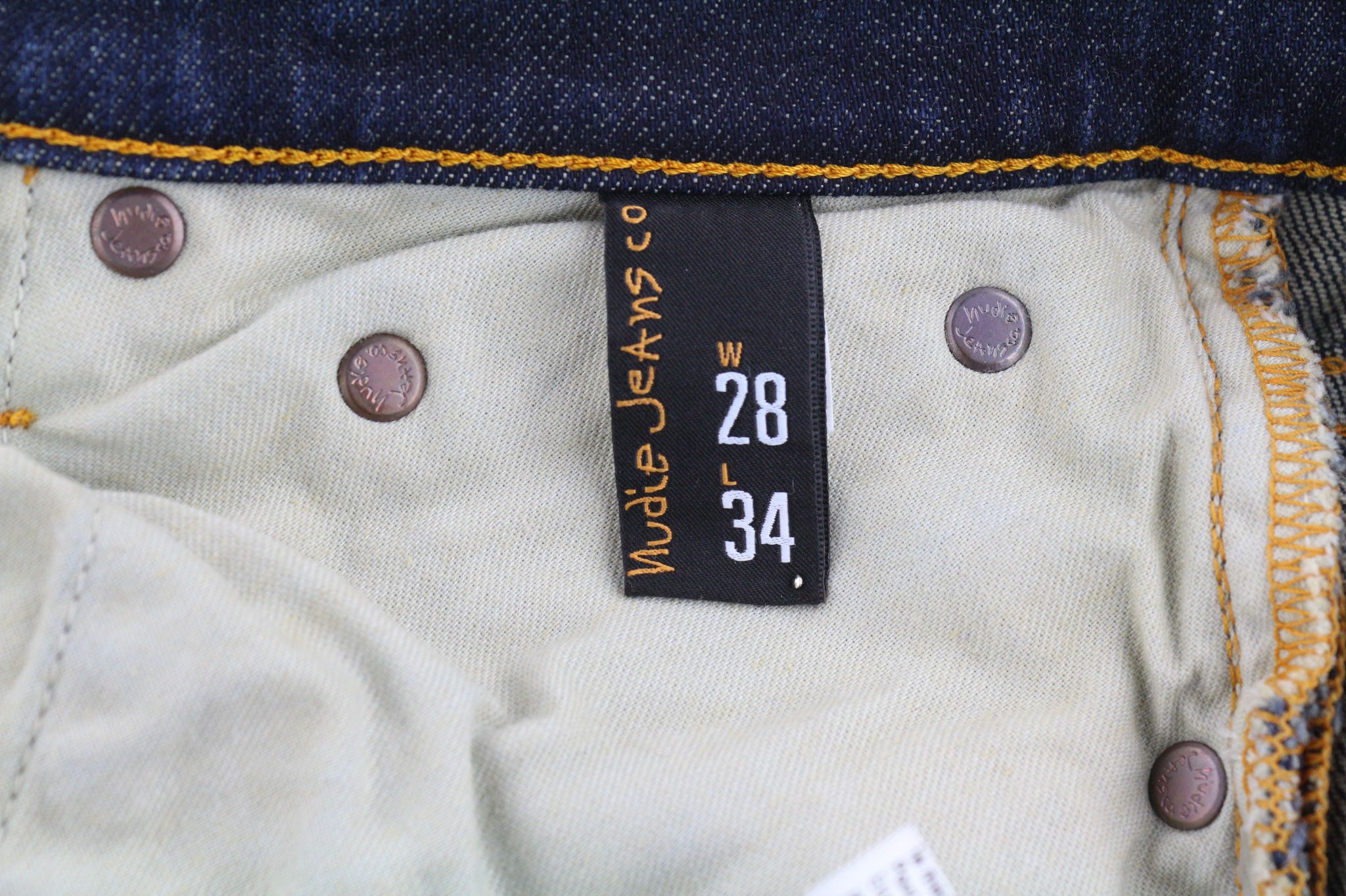 Nudie Jeans TUBE KELLY W28/L34 Midnight Blue Zip Washed Slim 81931 Size US 28 / EU 44 - 7 Thumbnail