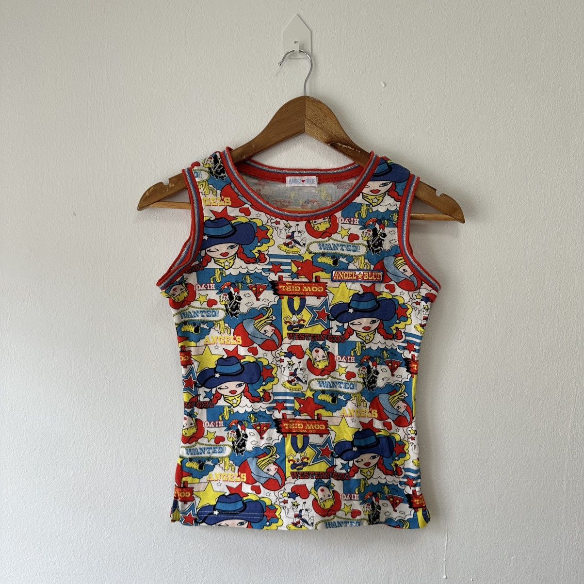 Angel Blue Y2K Angel Blue Western Girl Tank Top Size S / US 4 / IT 40 - 1 Thumbnail