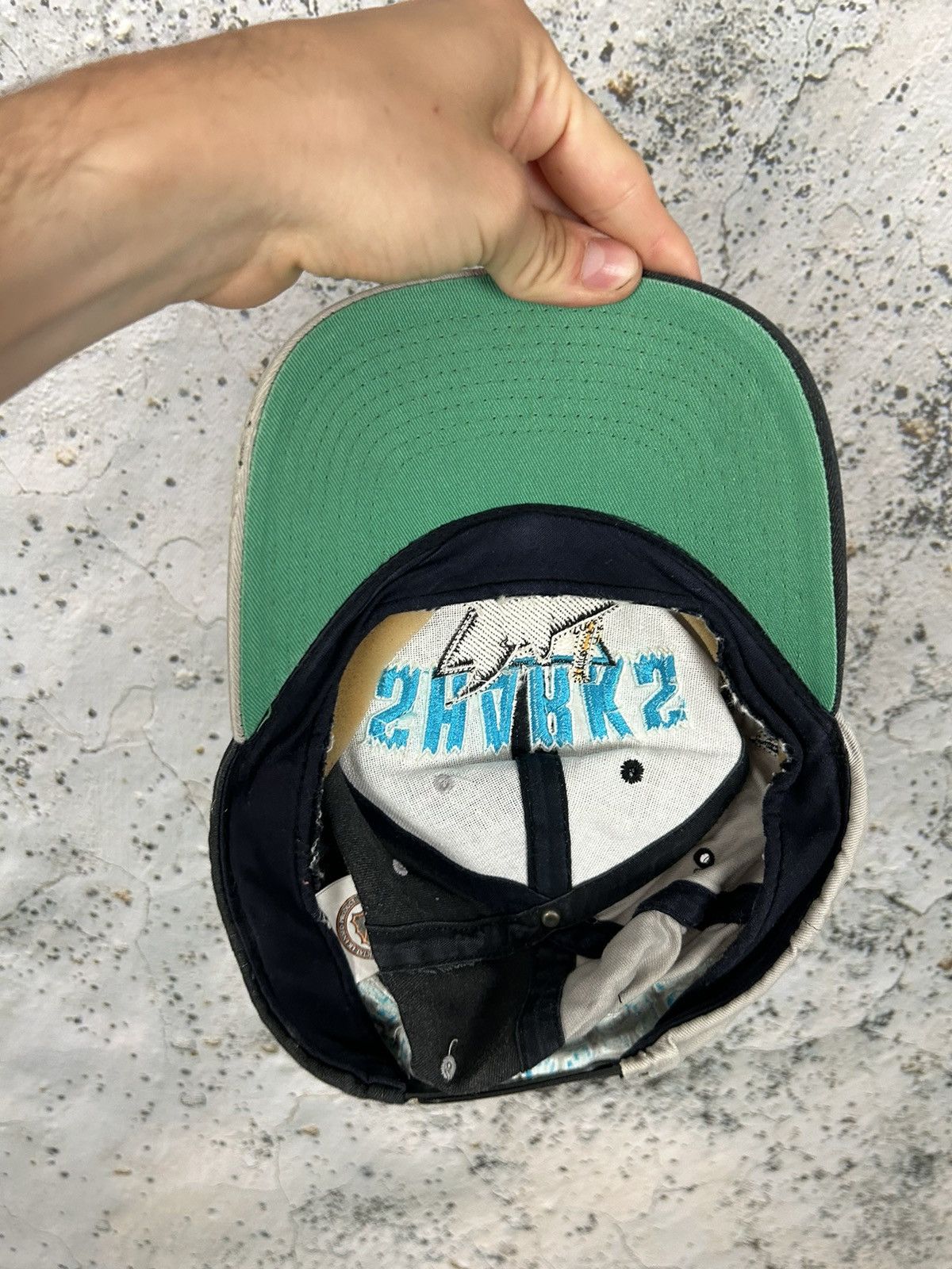 NHL Vintage NHL San Jose Sharks Snapback 90s Hockey Rare Size ONE SIZE - 6 Thumbnail