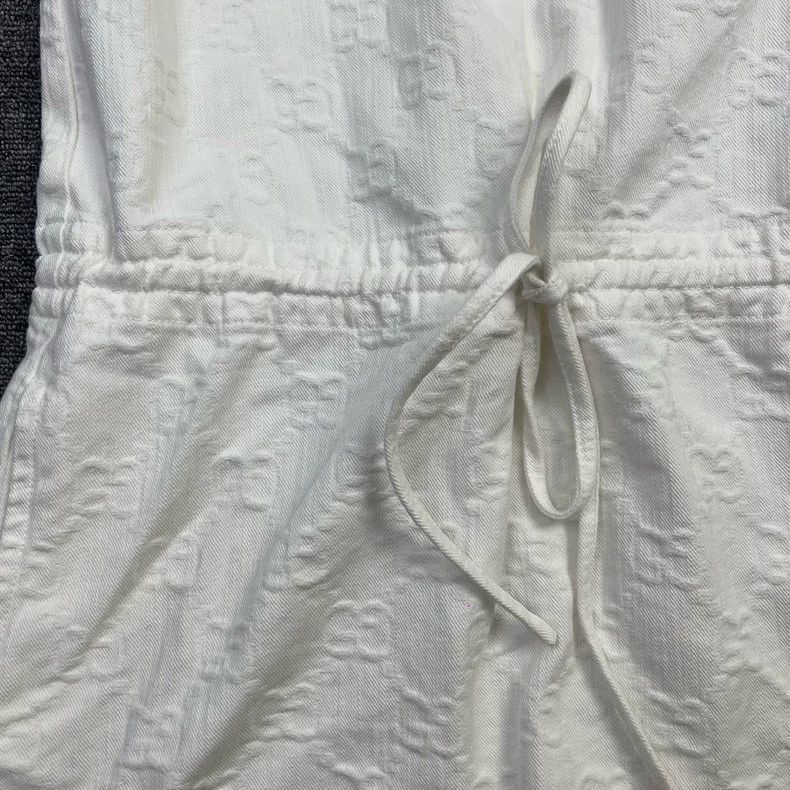 Gucci Gucci Double G dark pattern logo full-print denim dress Size XS / US 0-2 / IT 36-38 - 6 Thumbnail