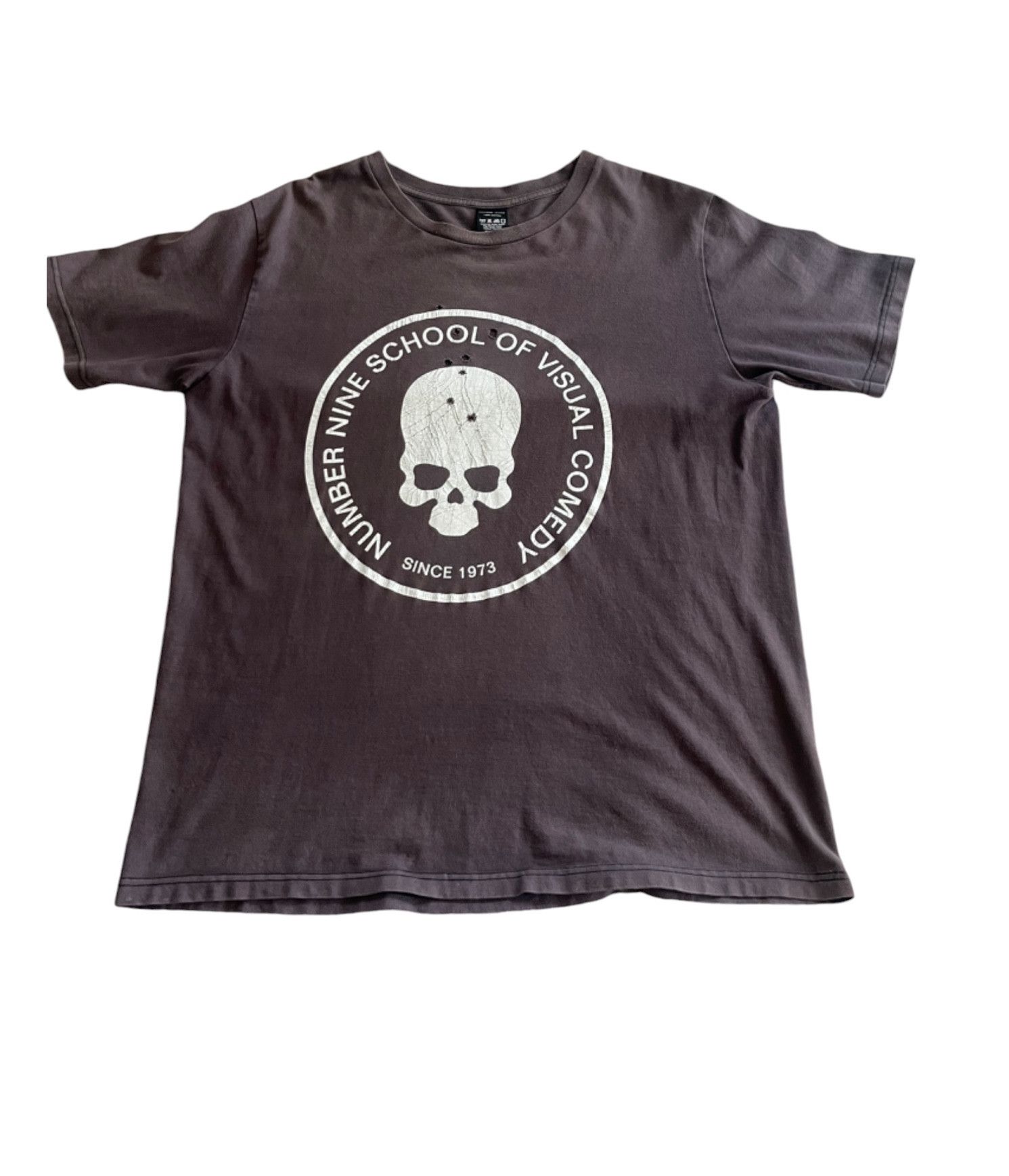 Number (N)ine Number Nine T-shirt school of visual comedy skull