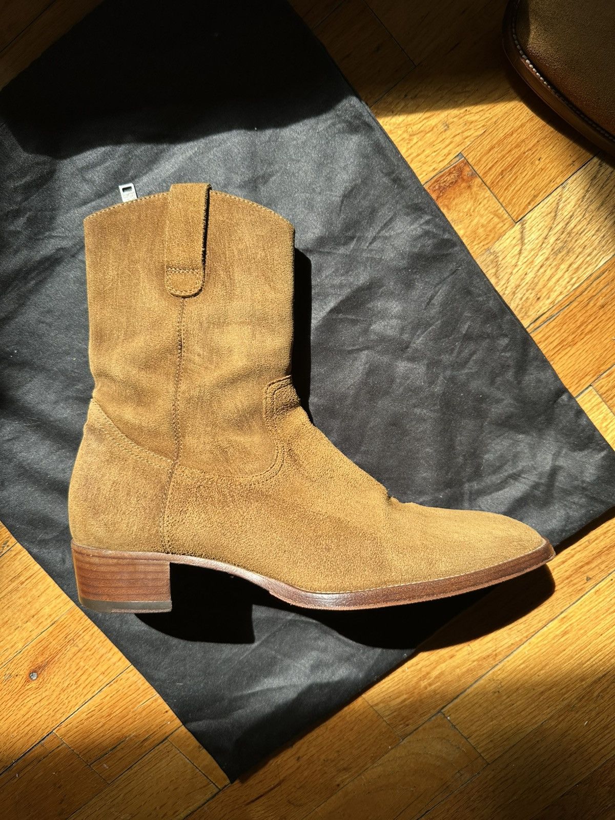 Saint Laurent Paris Hedi Slimane Wyatt Cowboy Boots Size US 7 / EU 40 - 1 Thumbnail