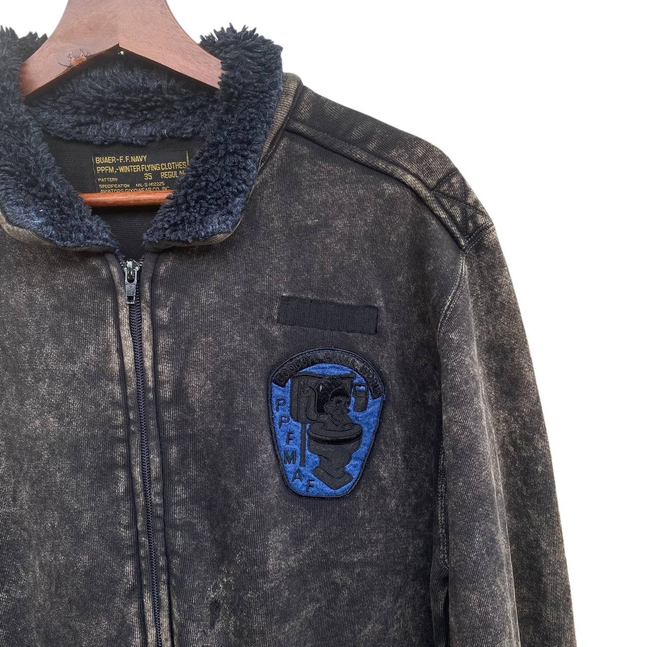 PPFM VINTAGE PPFM WINTER FLYING FADED BLACK SHERPA COLLAR Size US M / EU 48-50 / 2 - 13 Thumbnail