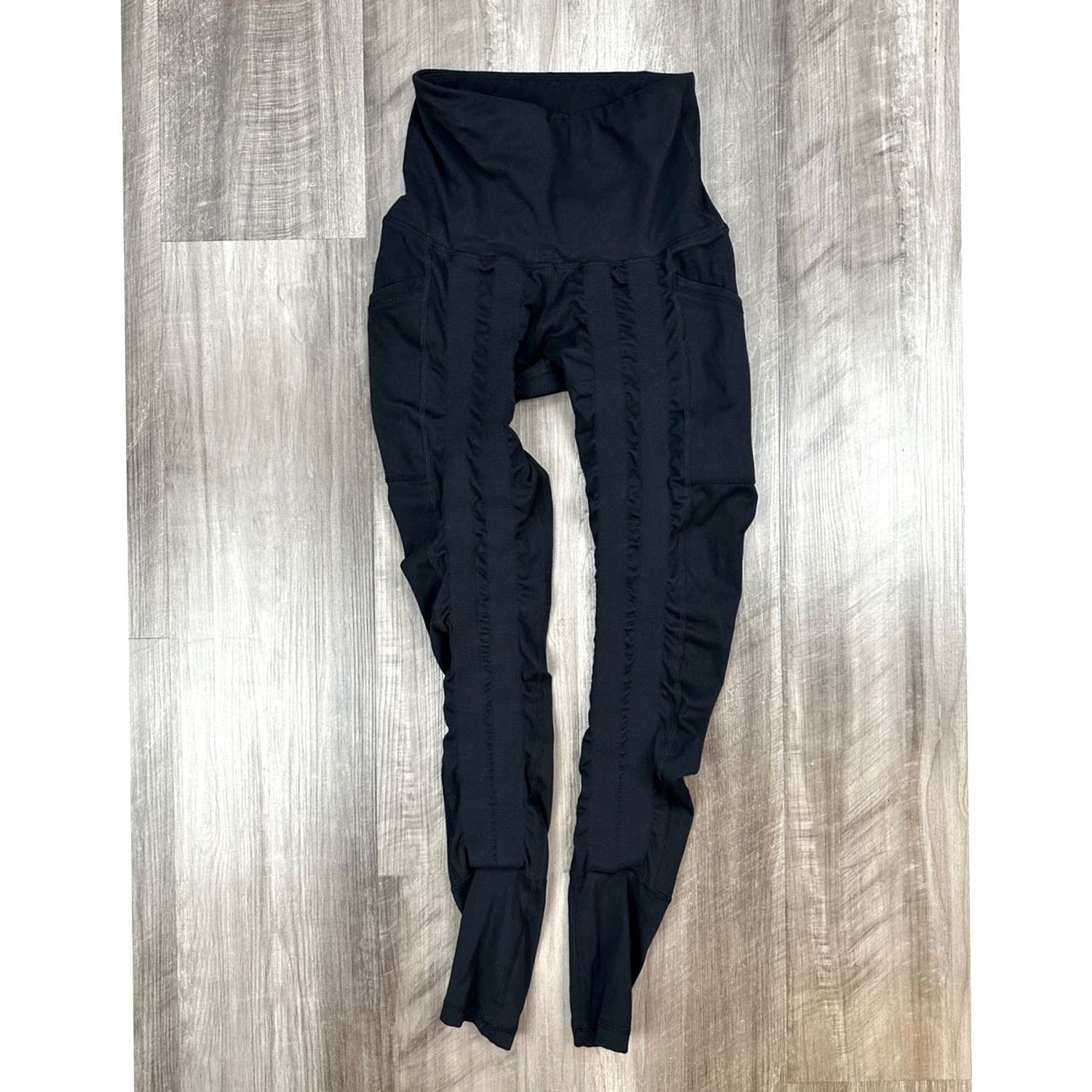 Vintage Sweetflexx Leggings Full Length High Rise Pockets Black Women 2 Regular XS? (Note: Please provide exact size naming if needed) Size 26" / US 2 / IT 38 - 2 Thumbnail