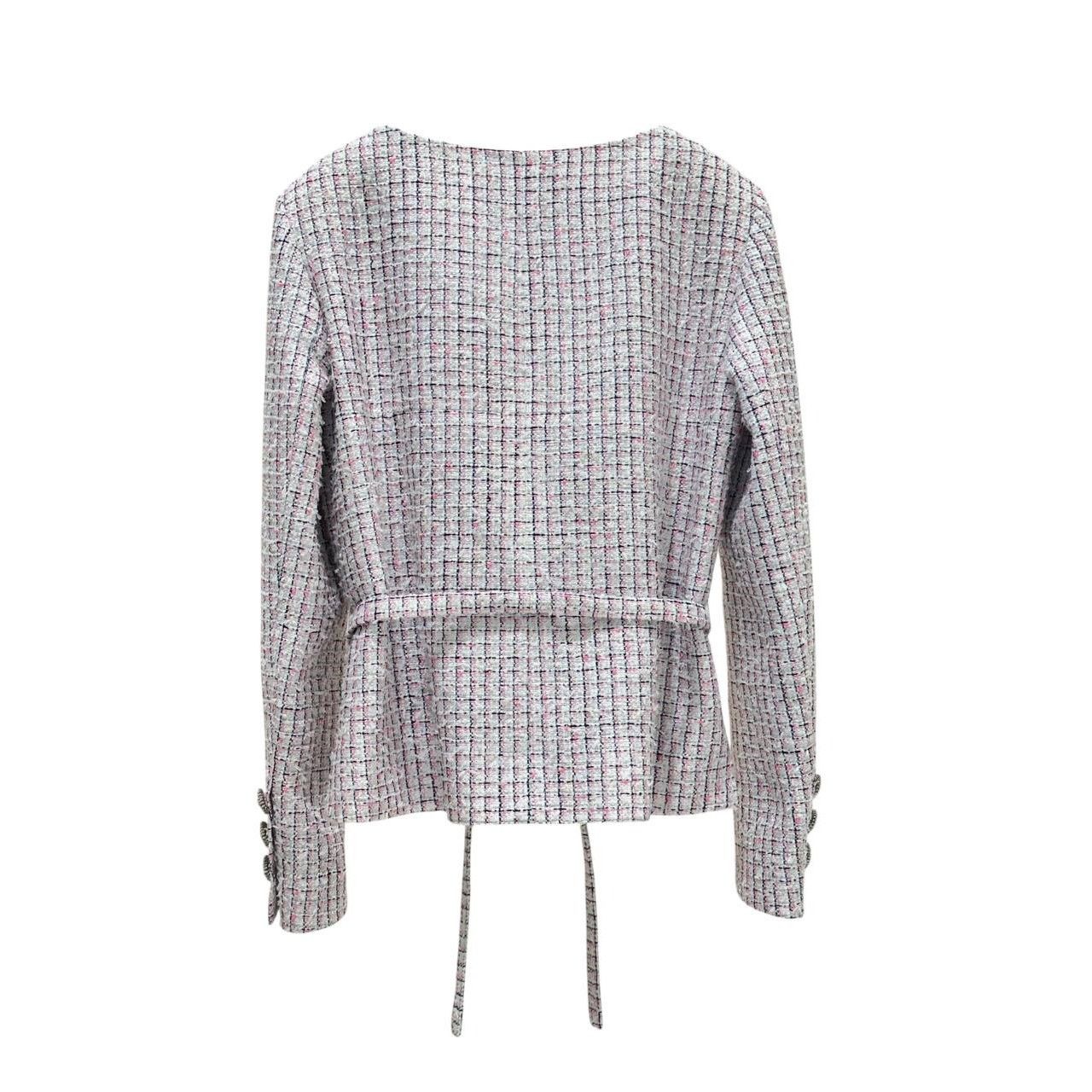 Chanel Chanel 14C Pink Tweed Jacket Sz 38 Size S / US 4 / IT 40 - 3 Thumbnail