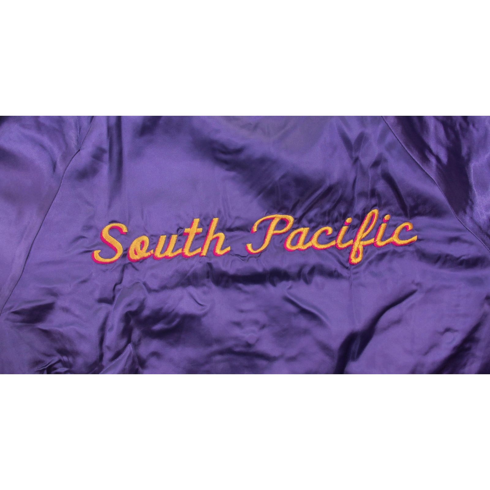 Vintage 80s Hartwell "South Pacific" Boxy Purple Satin Bomber Jacket Size US L / EU 52-54 / 3 - 10 Thumbnail