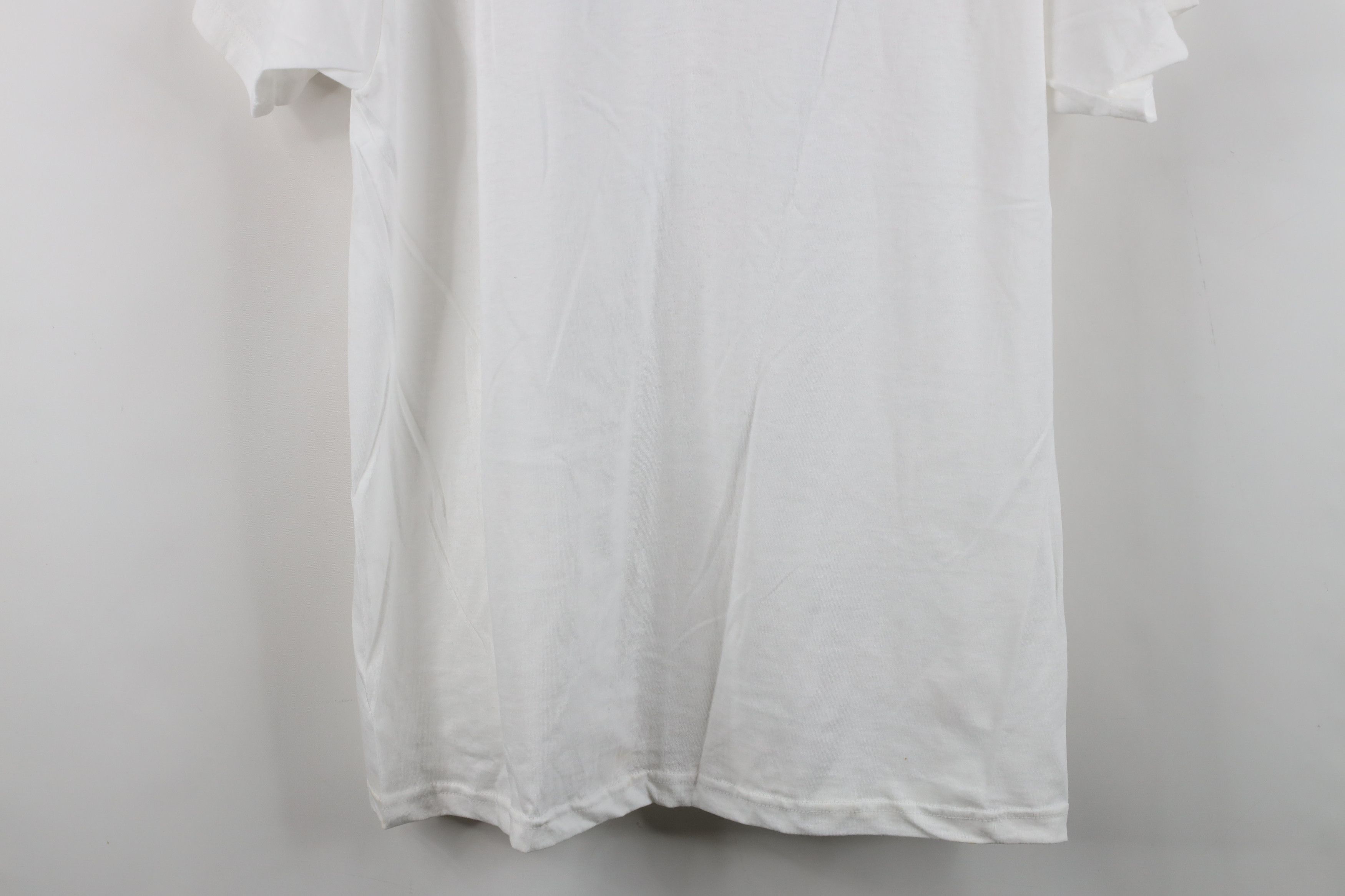 Vintage Vintage 90s Streetwear Cotton Short Sleeve T-Shirt White Size US L / EU 52-54 / 3 - 14 Thumbnail