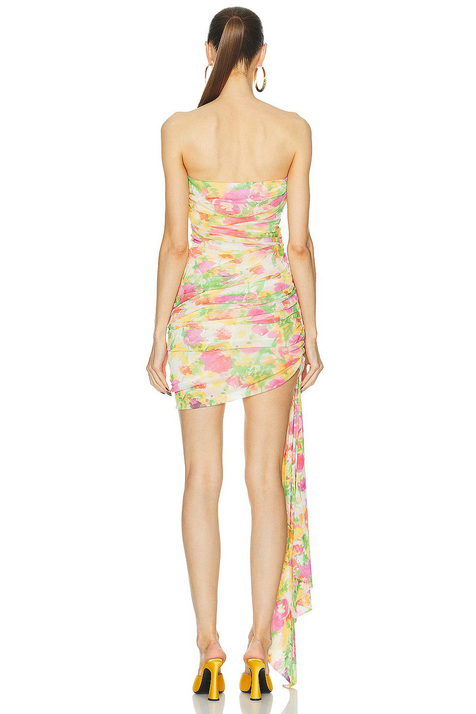 Saint Laurent Paris o1y0126 Mini Dress in Multicolor Size M / US 6-8 / IT 42-44 - 4 Thumbnail