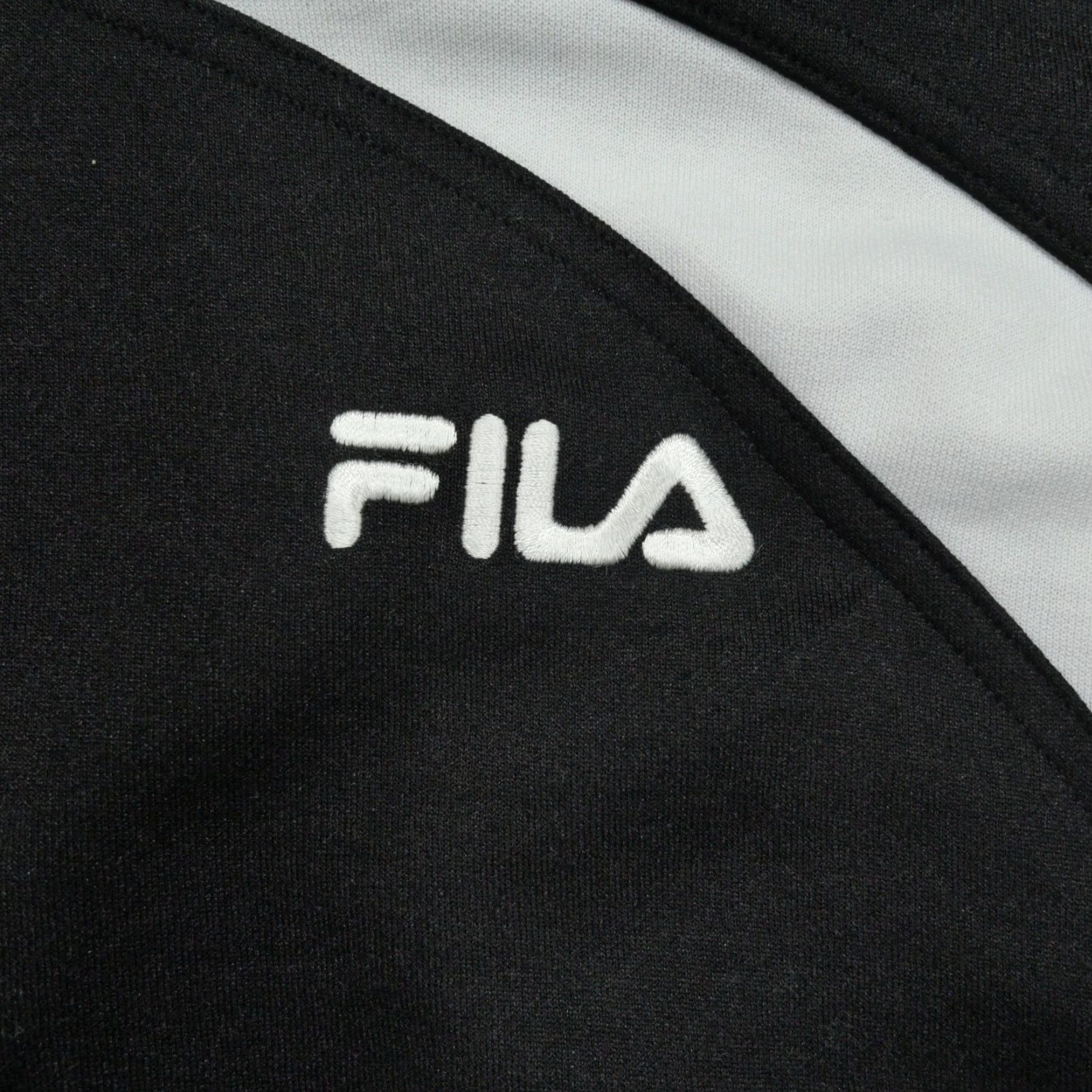 Fila VINTAGE FILA Jacket Adult Medium Black White Track Casual 80s 90s Bomber 80s Mens Size US M / EU 48-50 / 2 - 2 Thumbnail