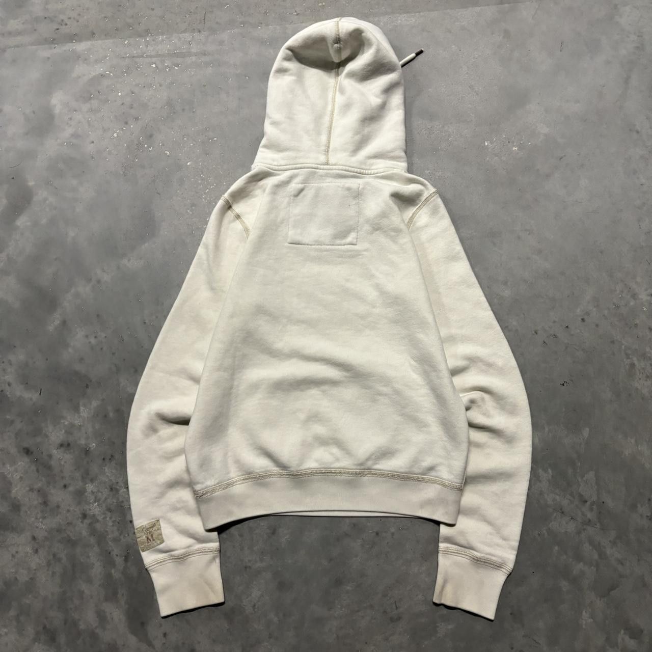 Abercrombie & Fitch × Vintage Crazy Vintage Y2K/2000s Cute White Abercrombie & Fitch Spellout Hoodie! Size S / US 4 / IT 40 - 7 Thumbnail