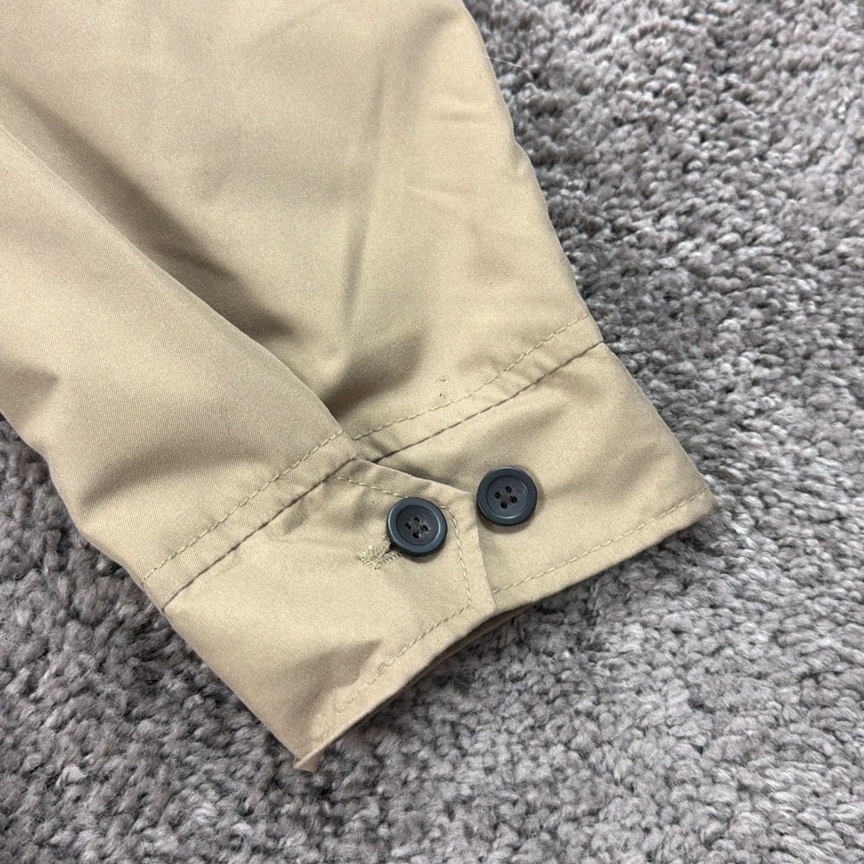 Chaps Chaps Jacket Mens 2XL Big 2XB Beige Full Zip Long Sleeve Bomber - Vintage? No. Size US XXL / EU 58 / 5 - 4 Thumbnail