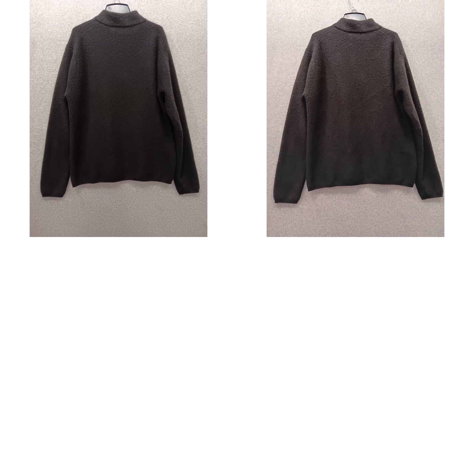 Joseph Abboud Joseph Abboud Sweater Men Black 100% Cashmere 1/4 Zip High Neck Long Sleeve - M Pullover Knit Zipper Accent Size US M / EU 48-50 / 2 - 8 Thumbnail