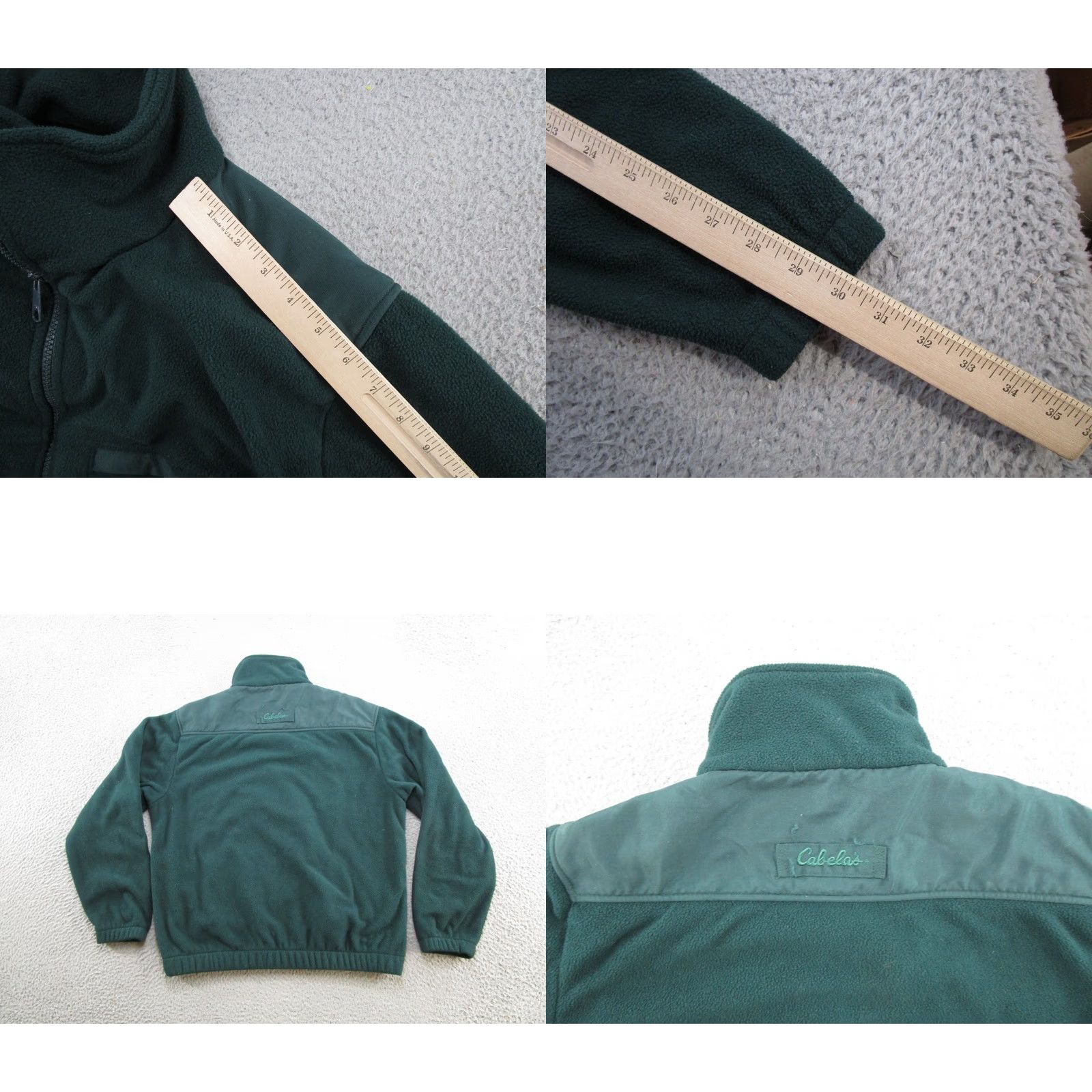 Vintage VINTAGE Cabela's Jacket Outdoor Shirt Mens M Green Fleece Zip Pocket Stand-Up Collar Middle-Length Size US M / EU 48-50 / 2 - 8 Thumbnail
