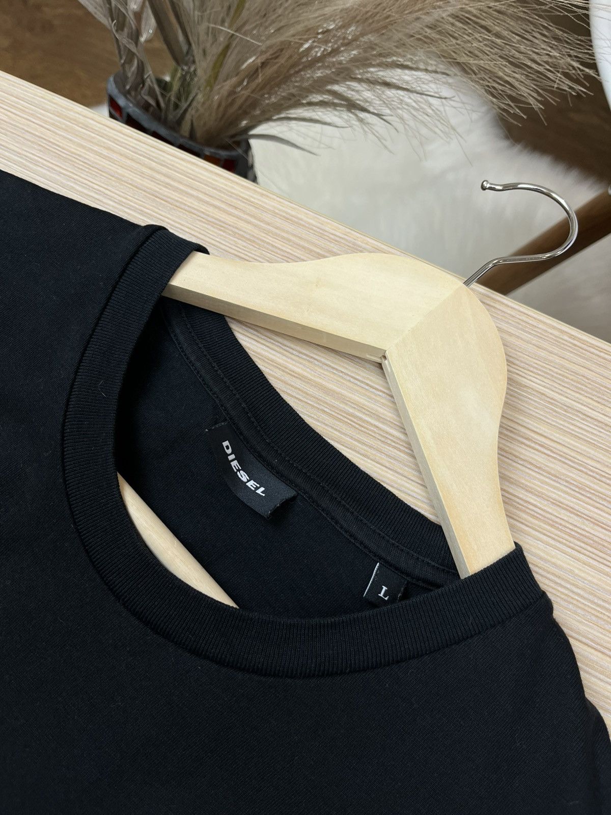 Diesel × Vintage Vintage Y2K Diesel Big Logo Script Japan Tee Shirt Size US L / EU 52-54 / 3 - 4 Thumbnail