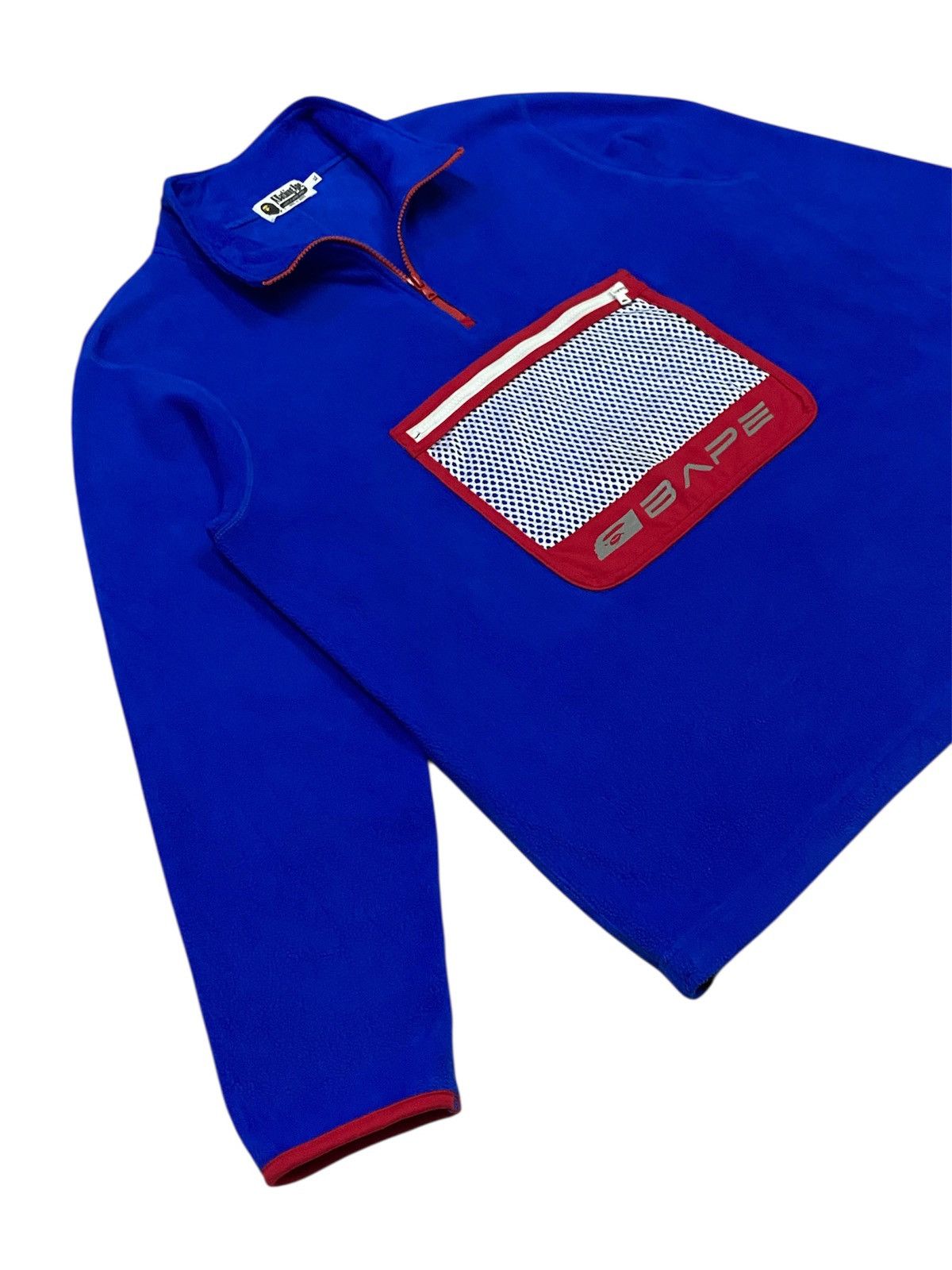 Bape A Bathing Ape Fleece Pocket Haf Zip Sweatshirt Size US XL / EU 56 / 4 - 21 Thumbnail