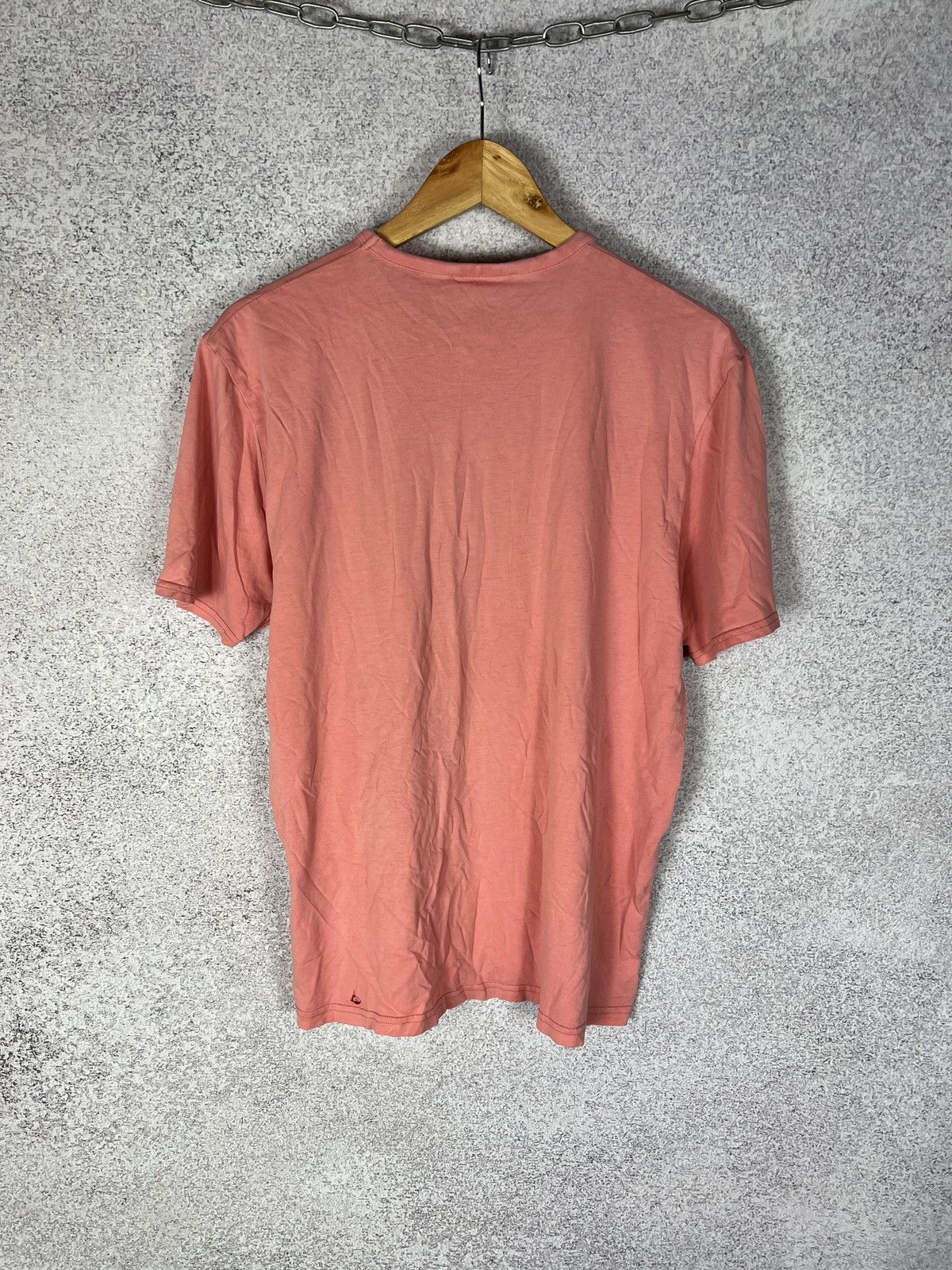 Yves Saint Laurent Vintage YSL Yves Saint Laurent Big Logo Pink T-Shirt Size US M / EU 48-50 / 2 - 7 Thumbnail
