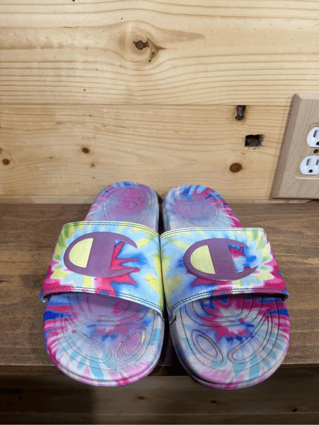 Champion Champion IPO Women's Size 7 Tie-Dye Slide Sandals Size US 7 / IT 37 - 3 Thumbnail