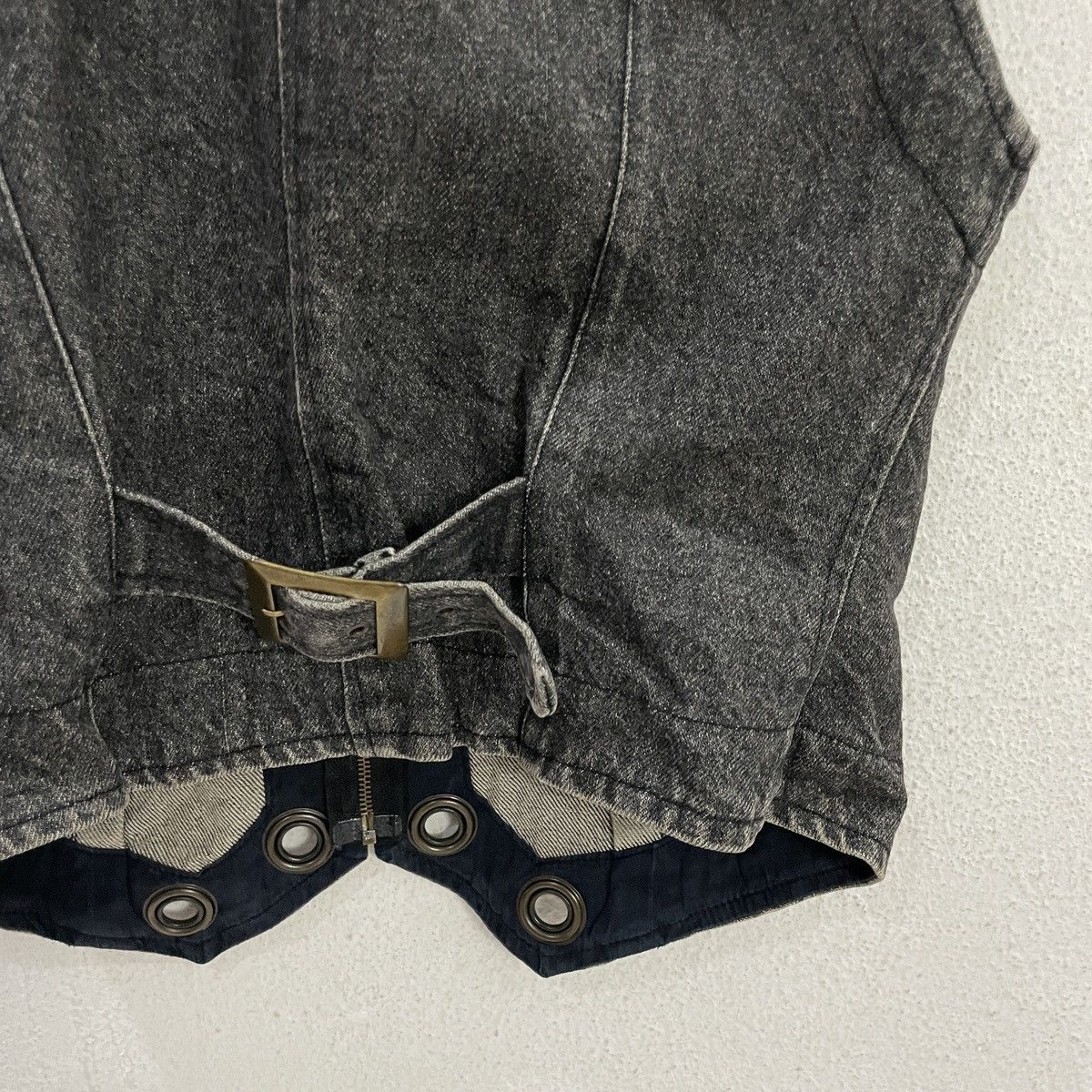 Japanese Brand Vintage Accostage Japan Denim Vest Size M / US 6-8 / IT 42-44 - 9 Thumbnail