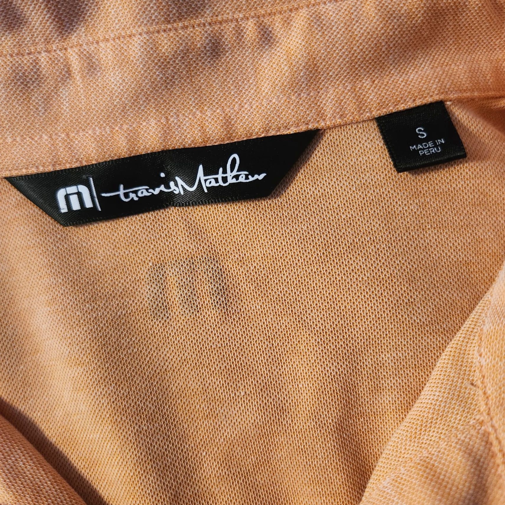 TravisMathew Travis Mathew Polo Shirt Mens Small Orange Palm Tree Logo Golf Breathable Lightweight Short Sleeve Satin Fabric Polo Size US S / EU 44-46 / 1 - 5 Thumbnail