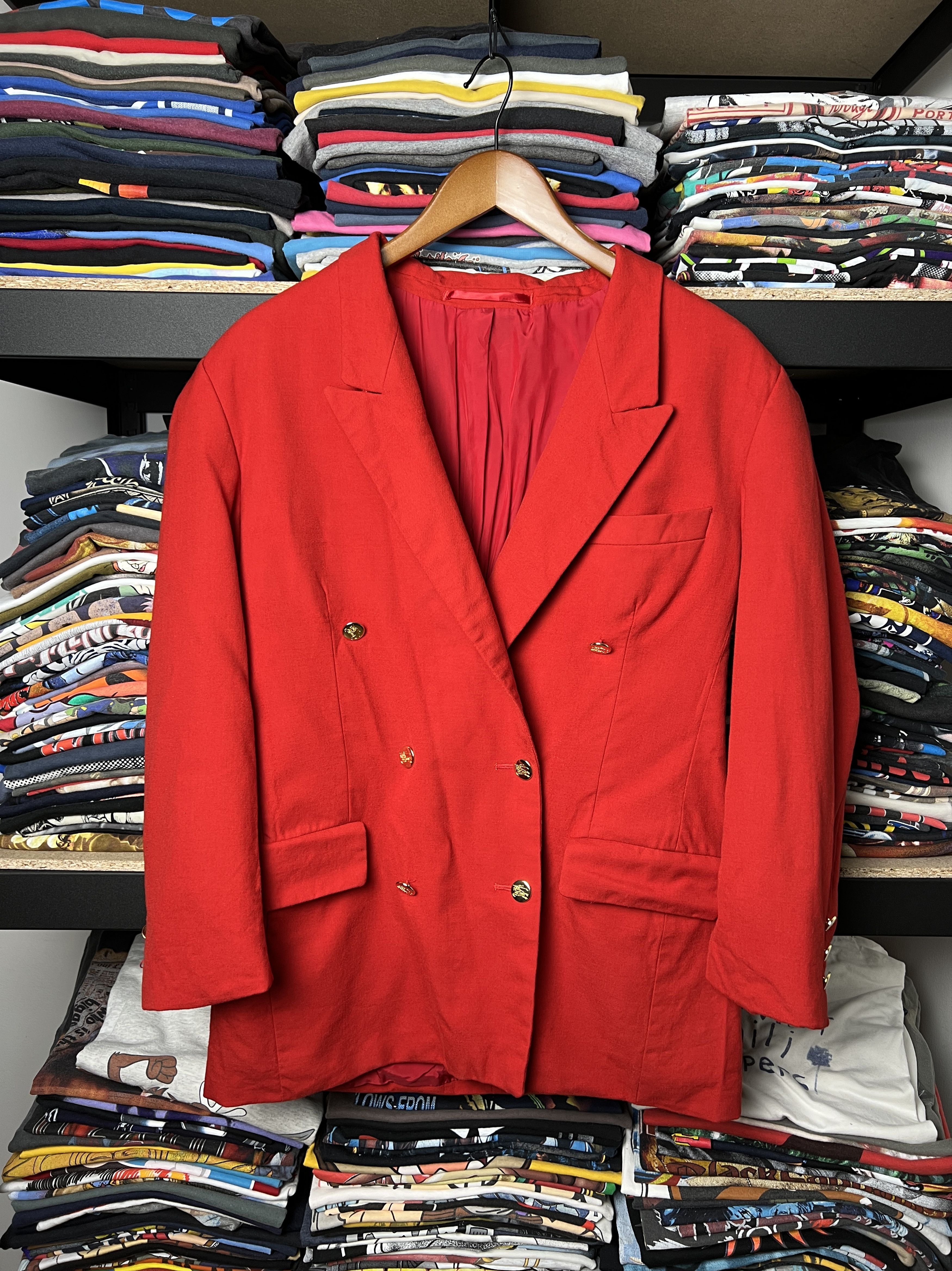 Burberry Burberry's Vintage 90s Blazer Coat size 12R Size L / US 10 / IT 46 - 1 Thumbnail