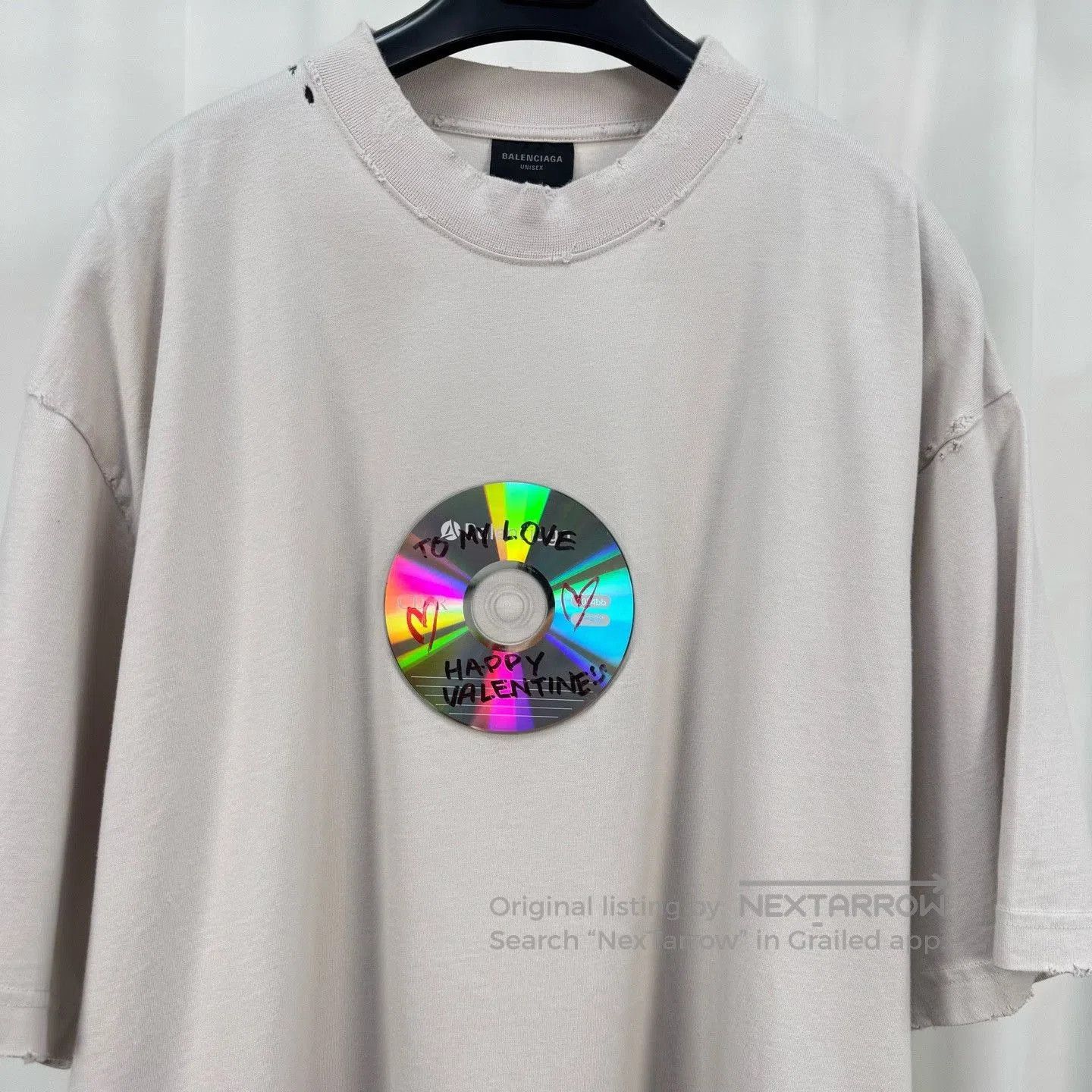 Balenciaga Balenciaga Valentine Limited CD Tee. Size US L / EU 52-54 / 3 - 3 Thumbnail