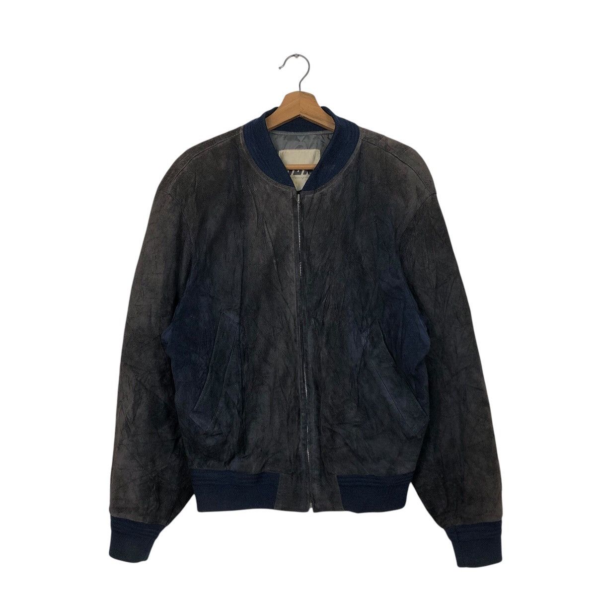 Japanese Brand 📌Vintage Bomber Leather Jacket Jun Men Suede Issey Miyake Size US M / EU 48-50 / 2 - 2 Thumbnail