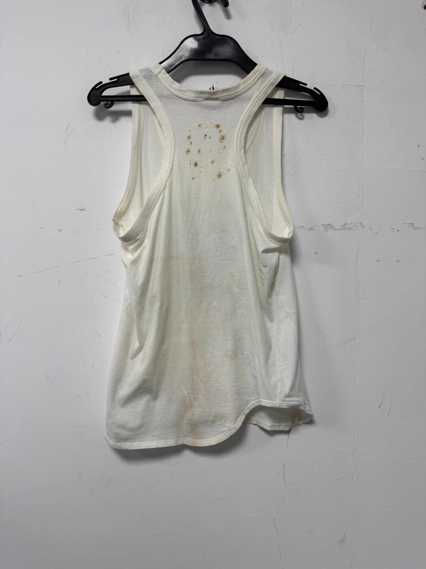 Comme des Garcons CORSO COMME des GARÇONS floral skull print white tank top S Size S / US 4 / IT 40 - 2 Thumbnail