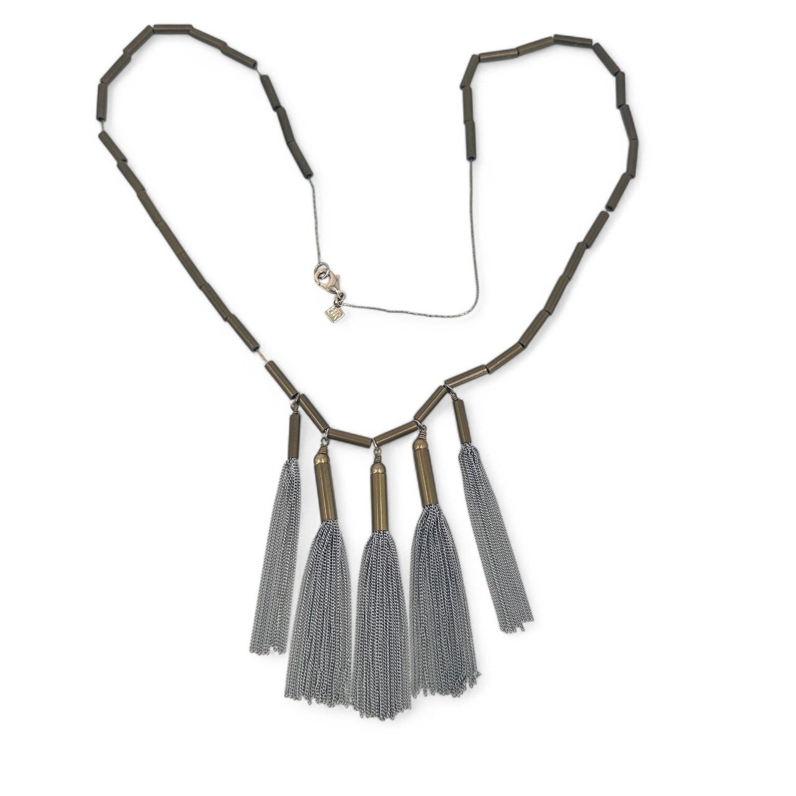 Banana Republic Banana Republic Chain Tassel Statement Necklace Size ONE SIZE - 2 Thumbnail