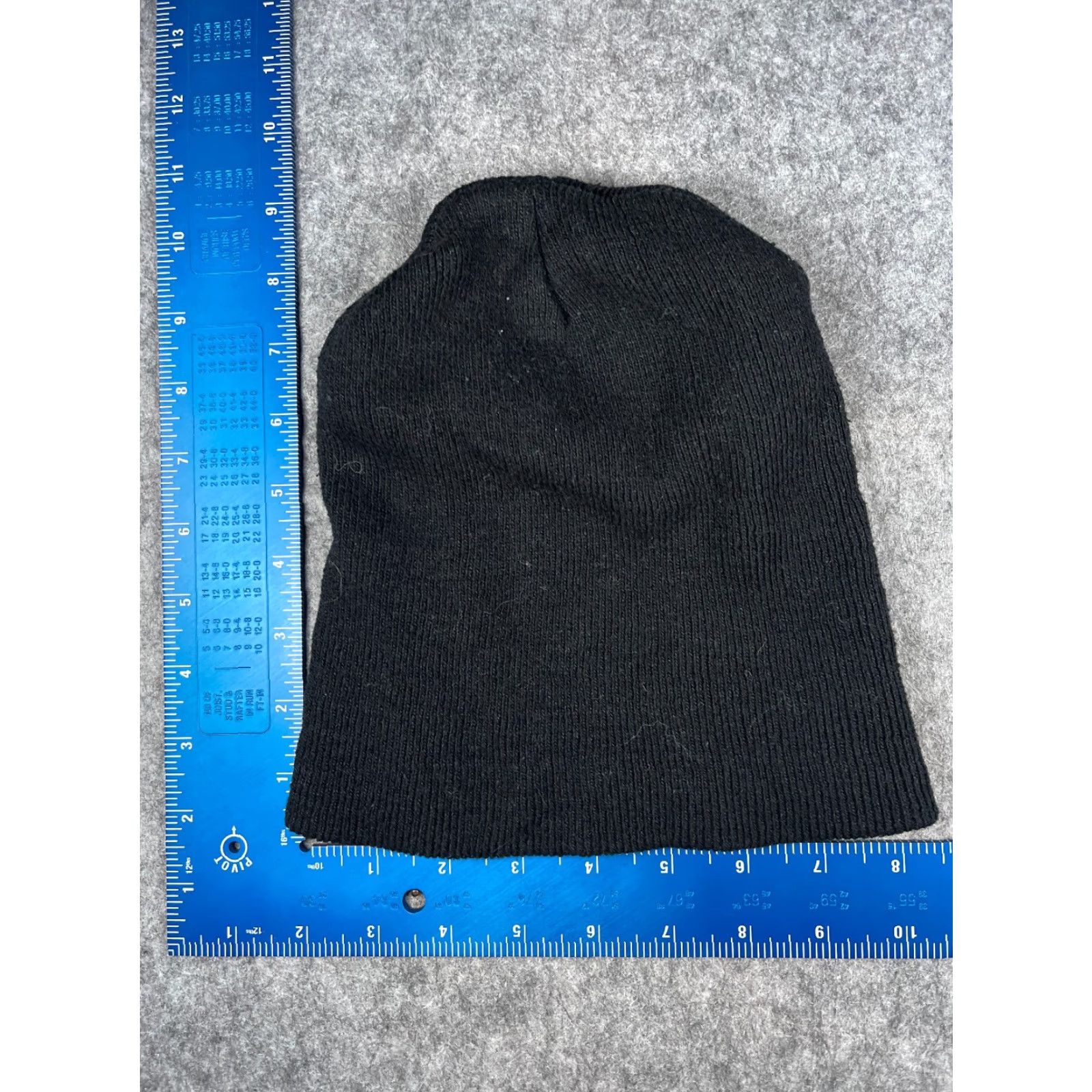 Vintage Beanie Toque Adult One Size Black Knit 100% Acrylic Winter Skate Snow Ski Unbranded Unisex Adults Beanie Hats Mens Womens Boys Girls Size ONE SIZE - 3 Thumbnail