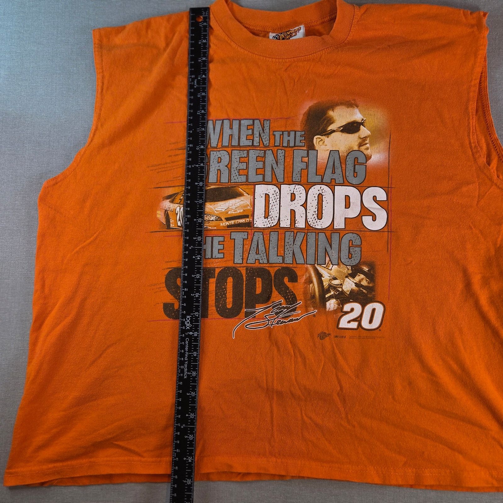 Vintage Tony Stewart #20 NASCAR Sleeveless Racing Tee XXL Size US XXL / EU 58 / 5 - 9 Thumbnail