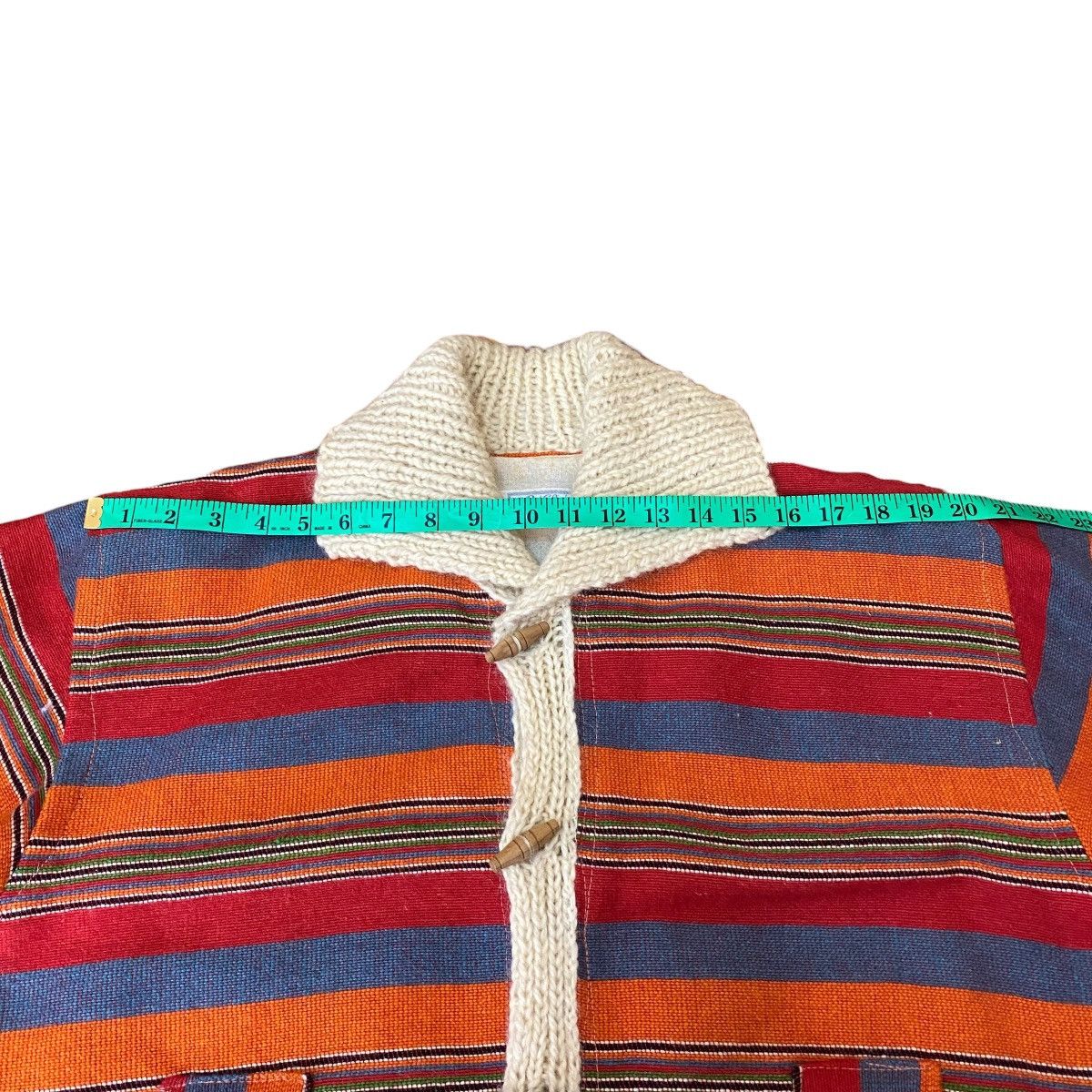 Vintage Vintage 70s Alex Baon Striped Wool Knit Jacket Size L Size US L / EU 52-54 / 3 - 16 Thumbnail