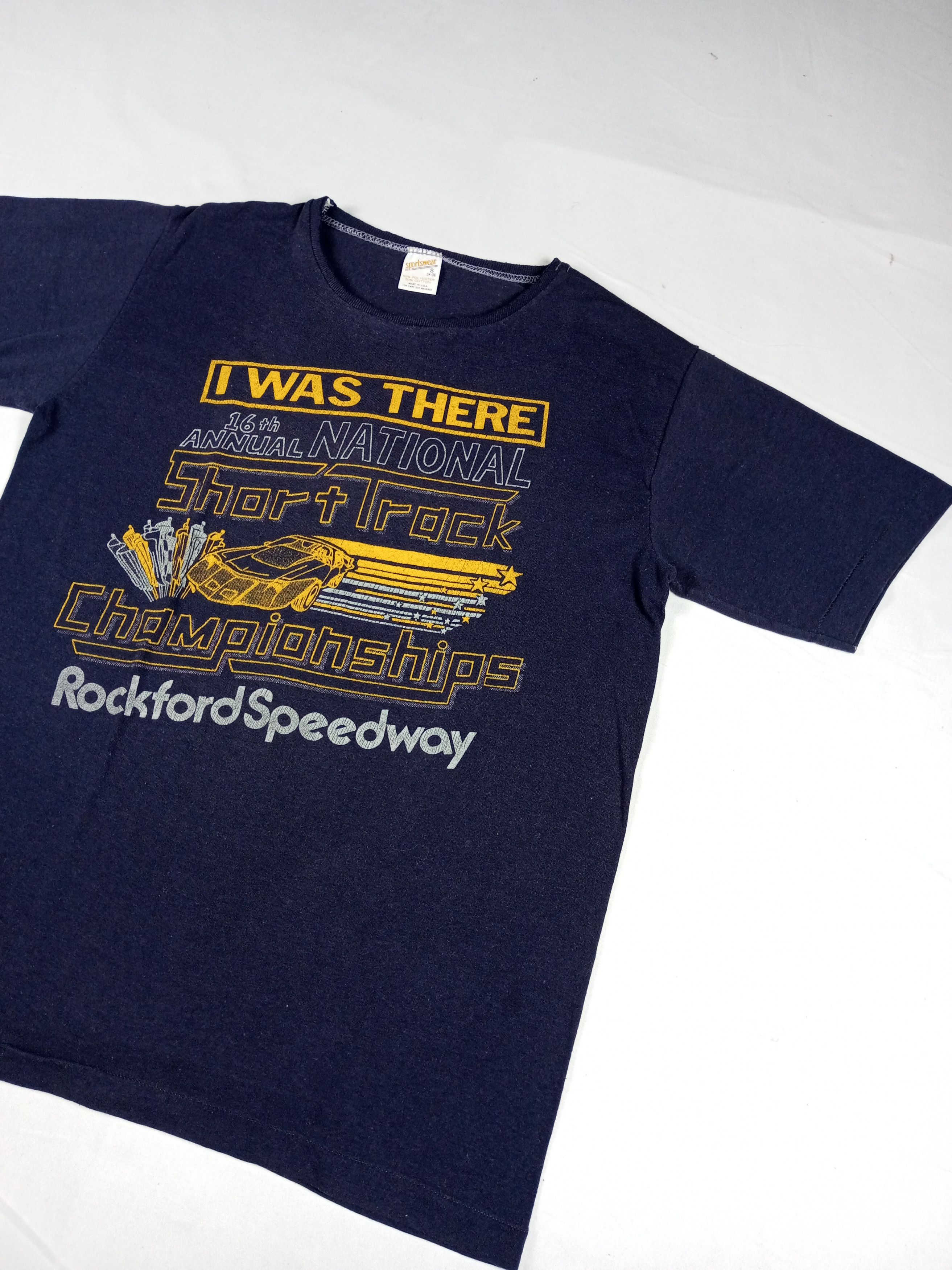 Vintage Vintage 80's Rockford Speedway 16th championship T-shirt Size US S / EU 44-46 / 1 - 2 Thumbnail