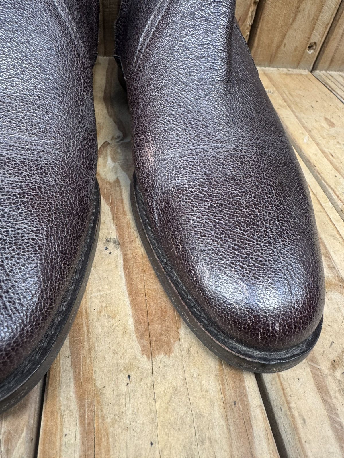 Burberry Burberry women’s brown leather pull on boots sz EUR 38 Size US 8 / IT 38 - 8 Thumbnail