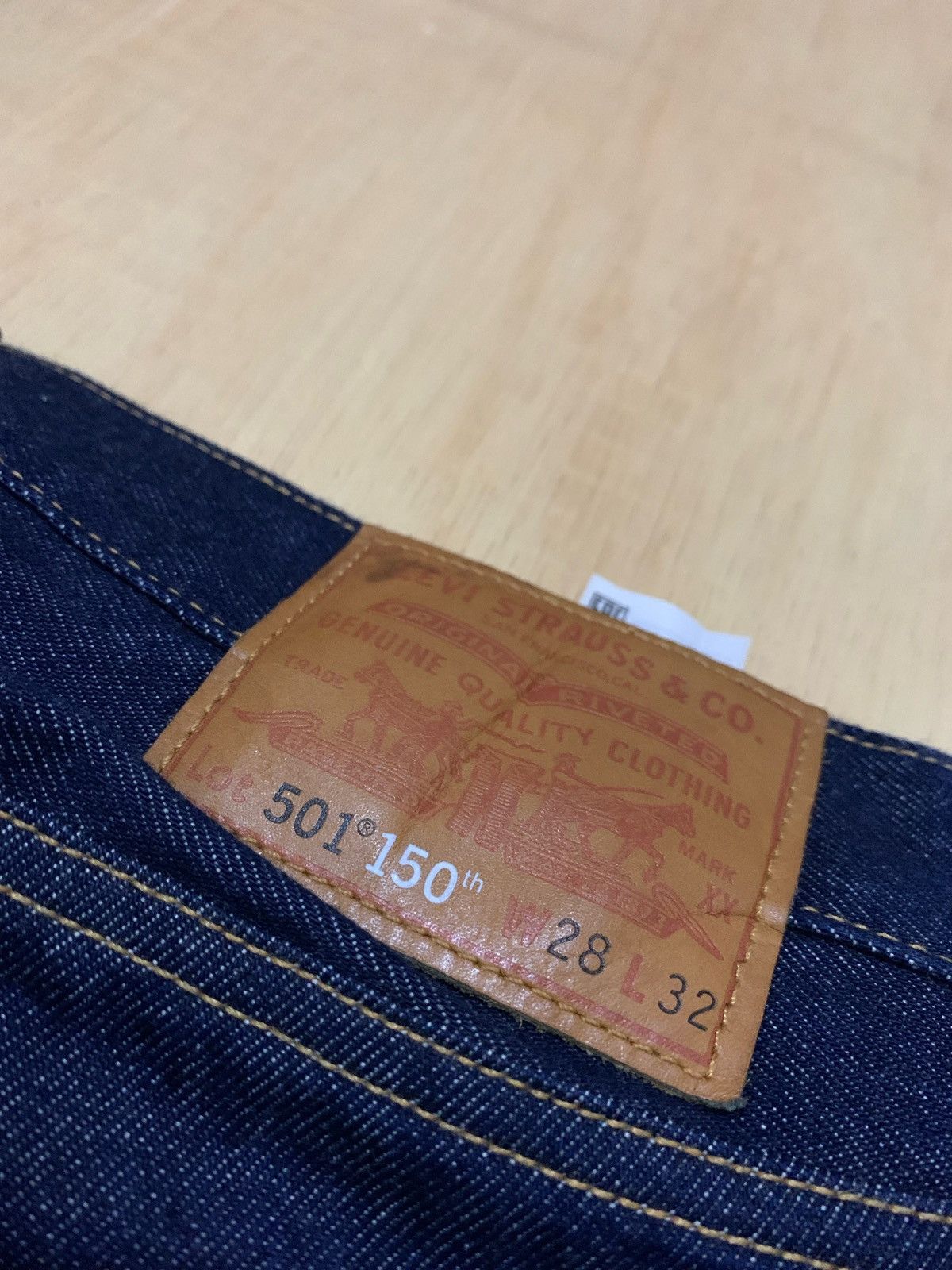 Japanese Brand × Levi's × Levi's Made & Crafted Levi's 501 150th Anniversary Selvedge Denim Jeans Size US 28 / EU 44 - 10 Thumbnail