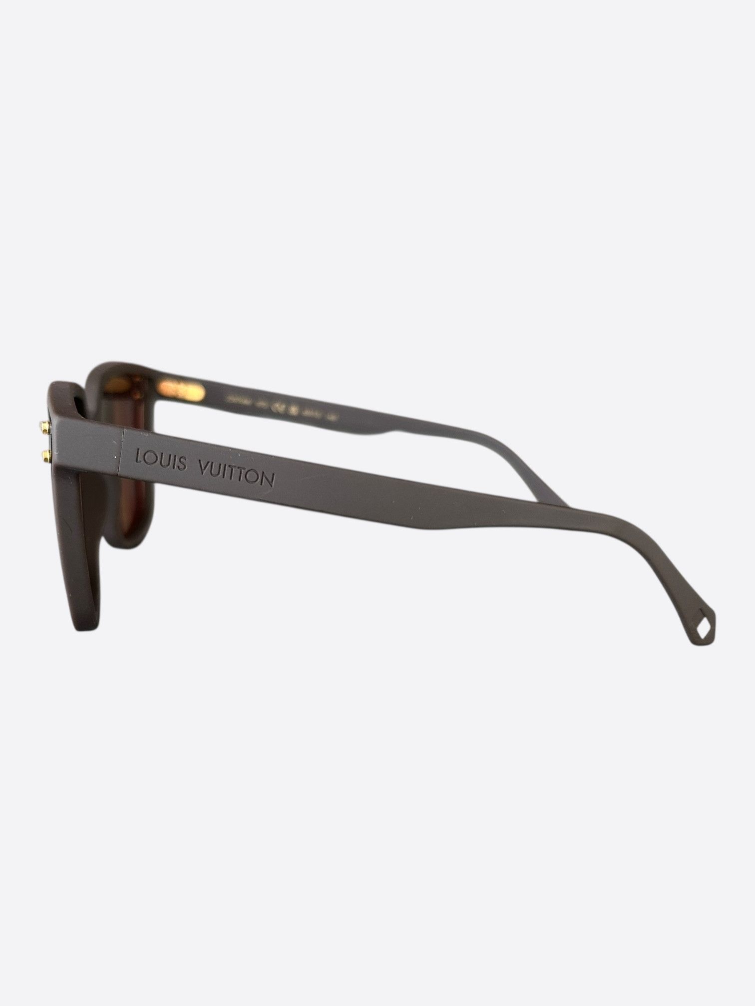 Louis Vuitton Louis Vuitton Brown Monogram Waimea Sunglasses Size ONE SIZE - 3 Thumbnail