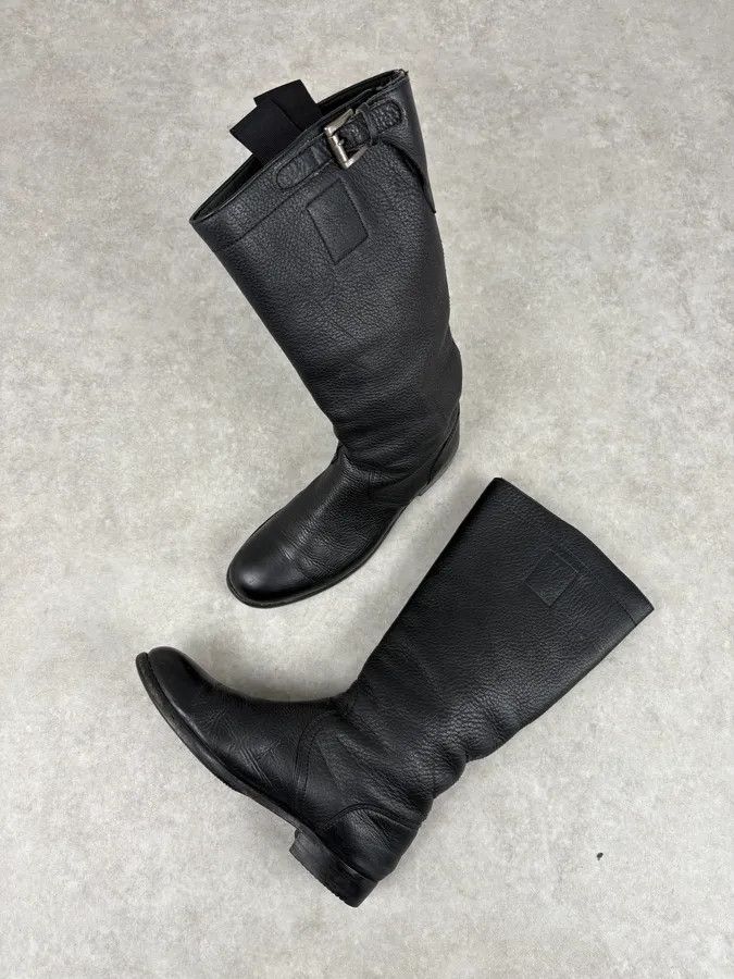 Jil Sander Jil Sander Black Leather Ankle Biker Boots Size US 8 / EU 41 - 6 Thumbnail