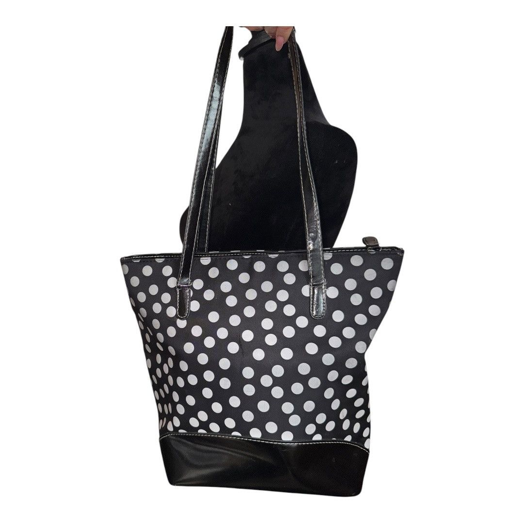 Kate Spade × Vintage VTG Y2K Kate Spade Mini Polk A Dot Tote with bow accent in Size ONE SIZE - 2 Thumbnail