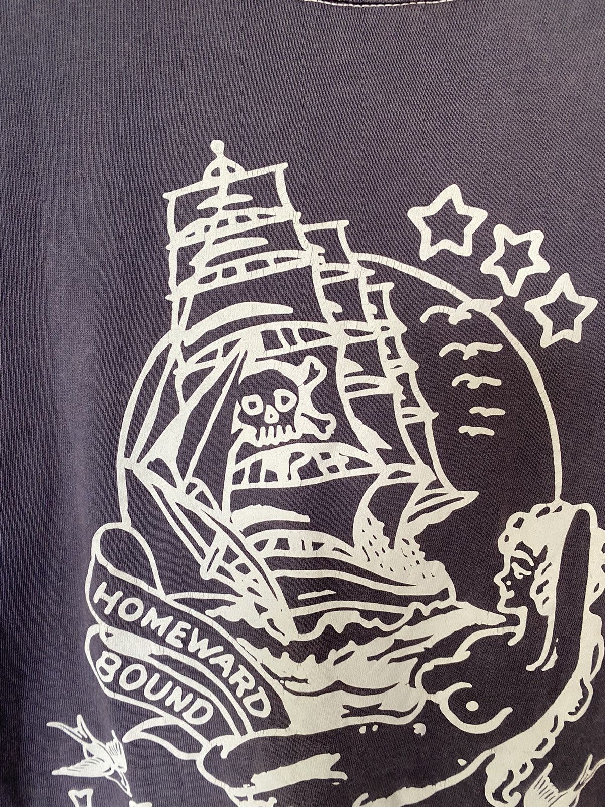 Skull Jeans by an Alchemist 7 Seas Pin up girl tee Size S / US 4 / IT 40 - 6 Thumbnail