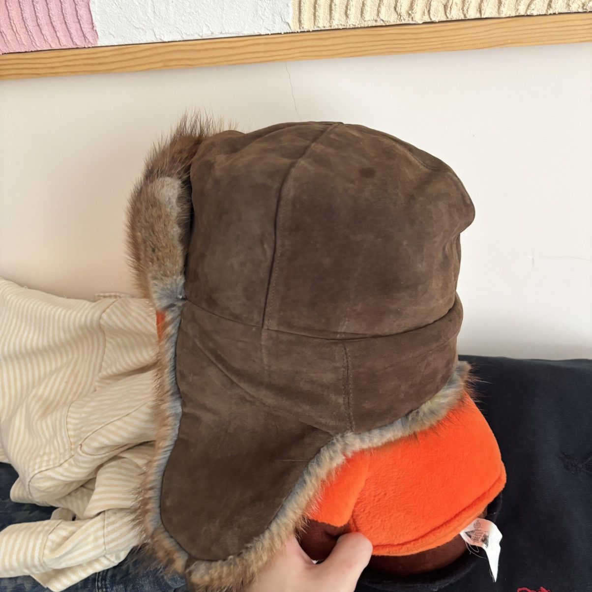 Hysteric Glamour Vintage 80’s Ushanka Hat Real Fur Brown Quilted Lining Size ONE SIZE - 4 Thumbnail